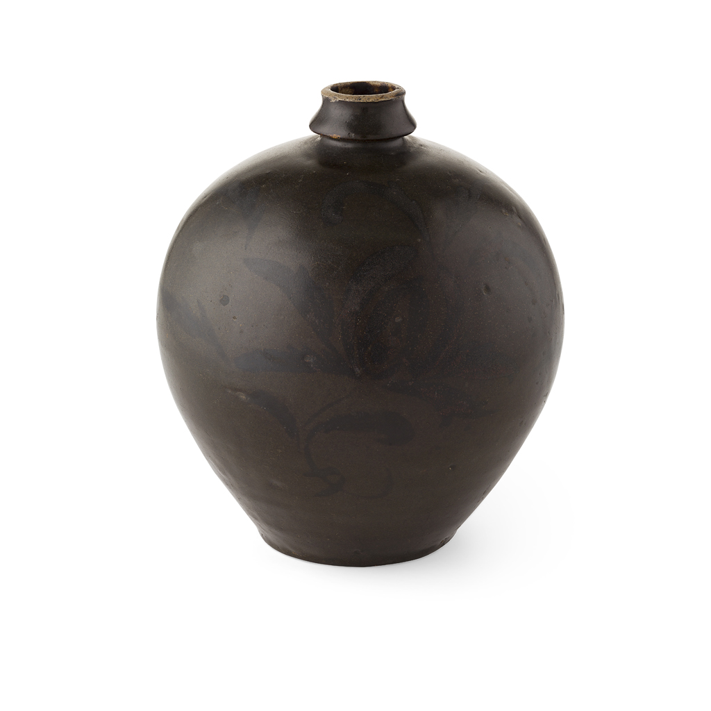 CIZHOU TYPE BLACKISH-BROWN GLAZED JAR