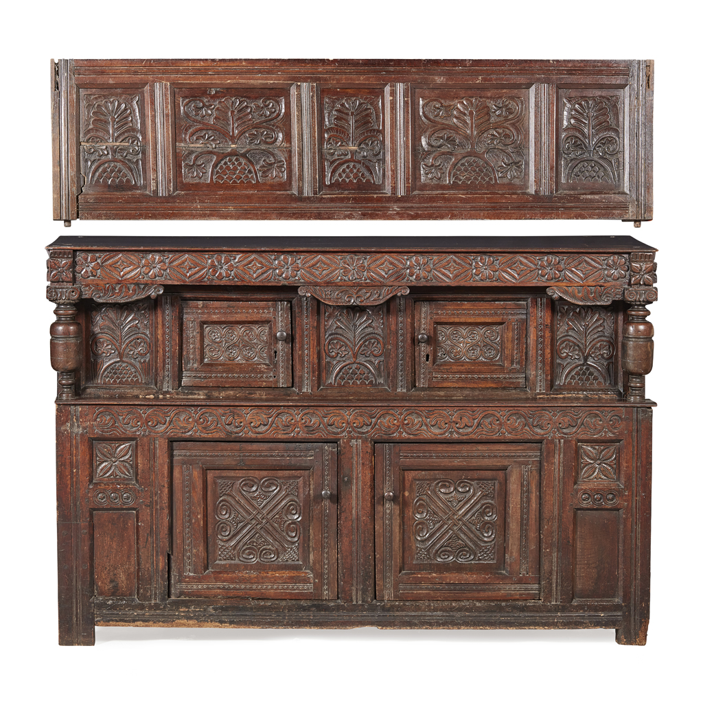 CHARLES I OAK CUPBOARD