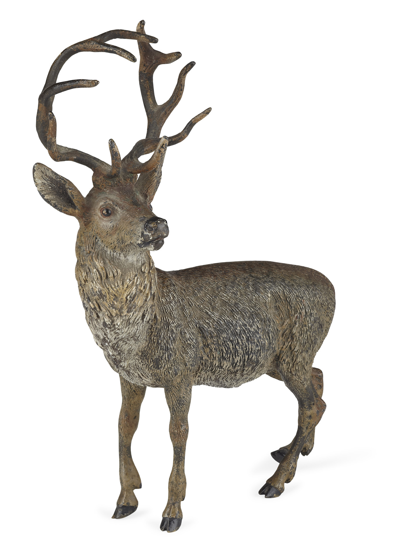 AUSTRIAN COLD PAINTED FIGURE OF A STAG