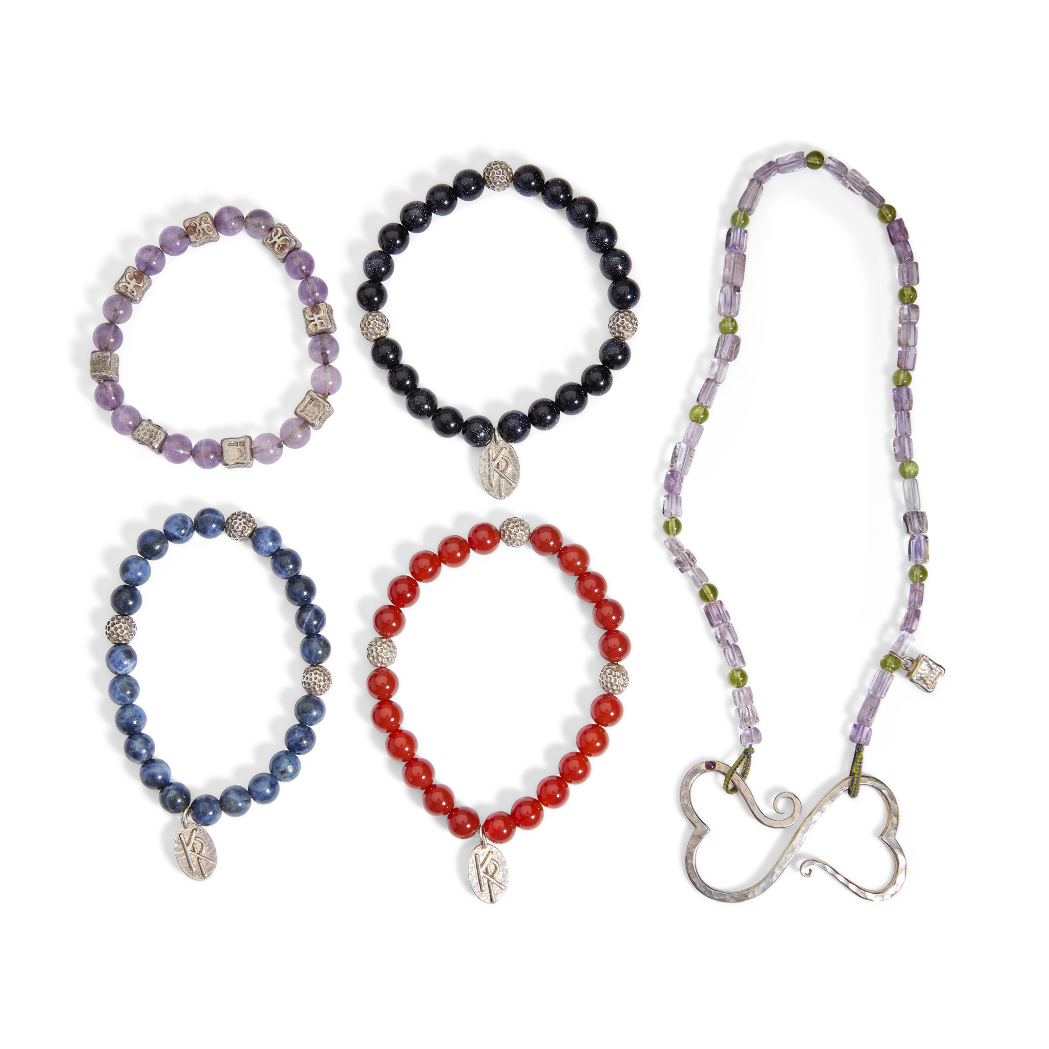 Hamilton & Inches: A collection of silver and beaded jewellery