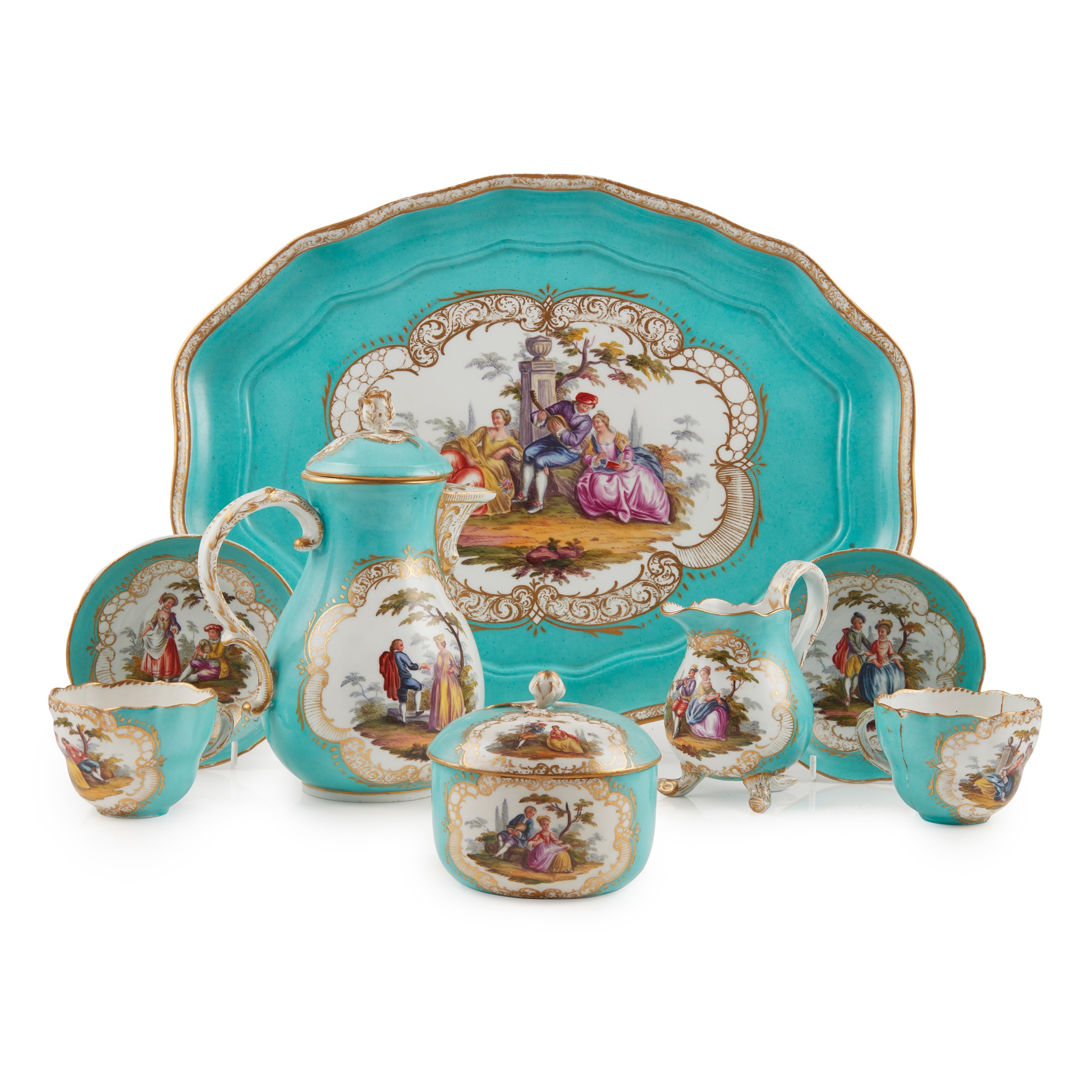 MEISSEN STYLE CABARET SET