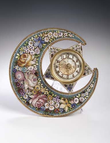 A 19th century Italian micromosaic cased timepiece,