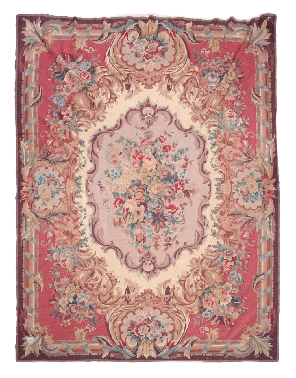 An Aubusson style needlepoint carpet