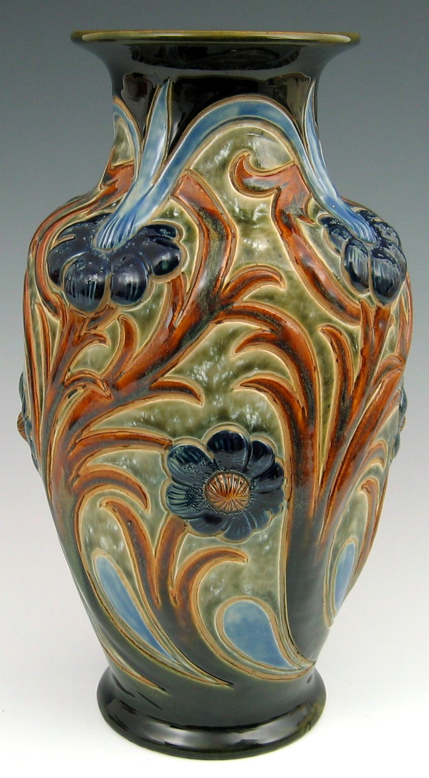 A Royal Doulton stoneware vase,