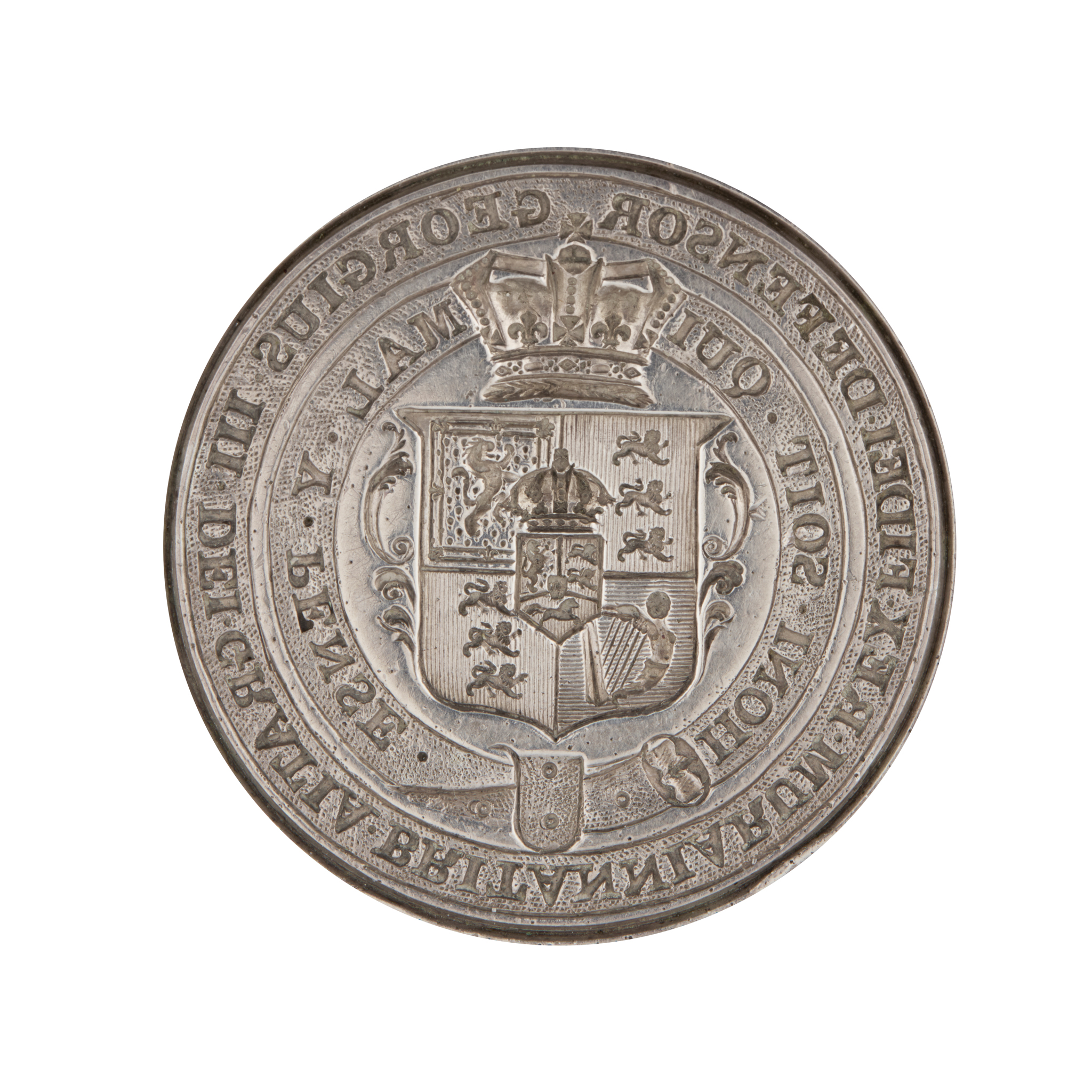 A GEORGE III GOVERNMENT SILVER SEAL MATRIX