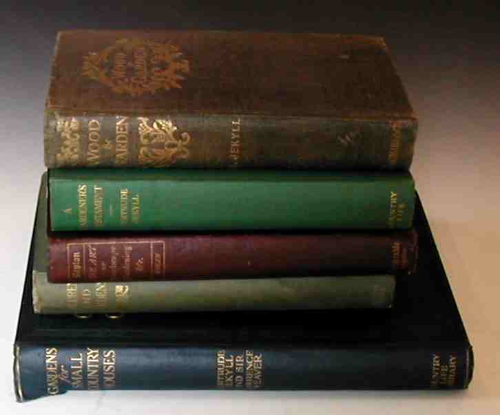 A collection of gardening books,