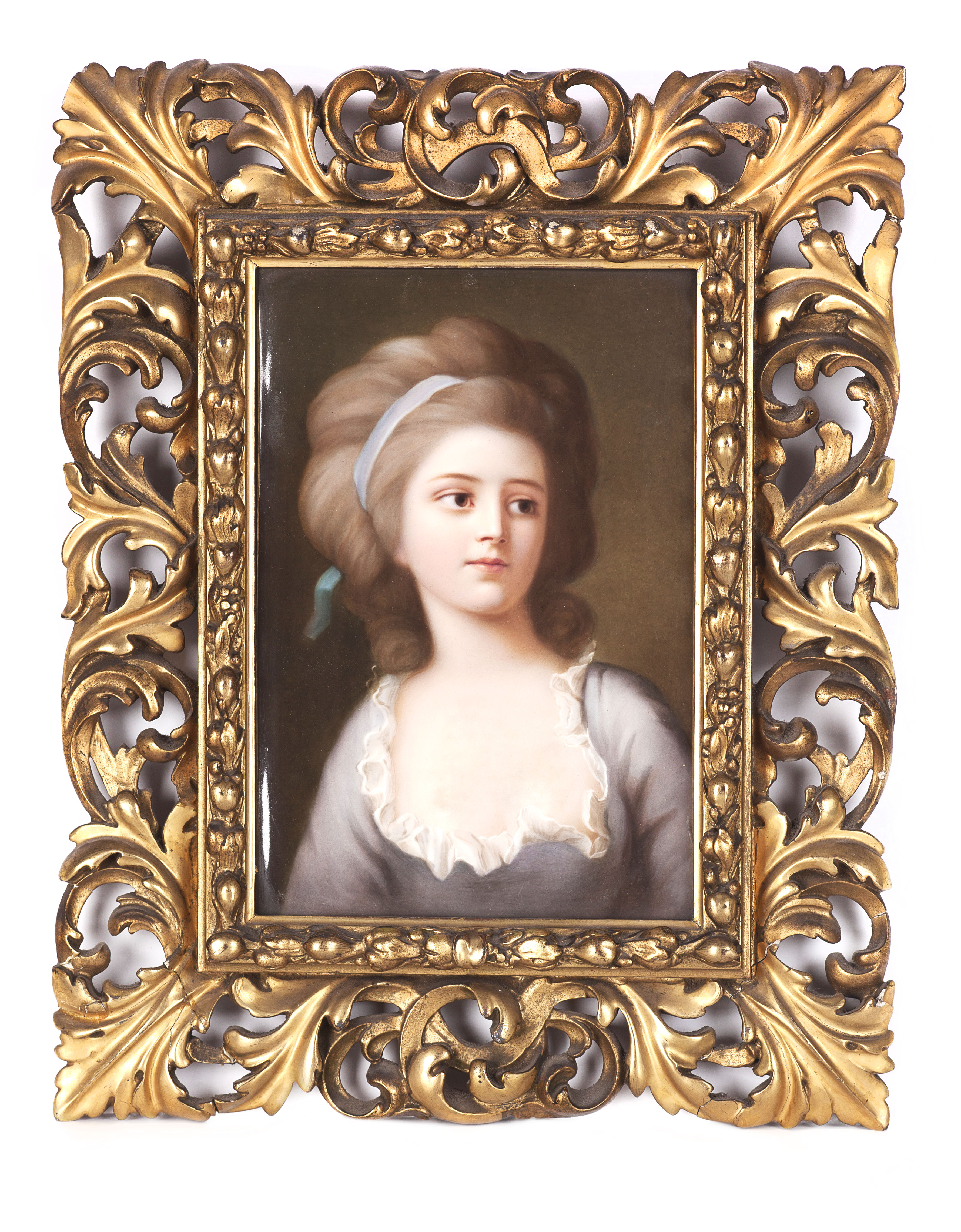 BERLIN PORCELAIN PLAQUE OF COUNTESS POTOCKA