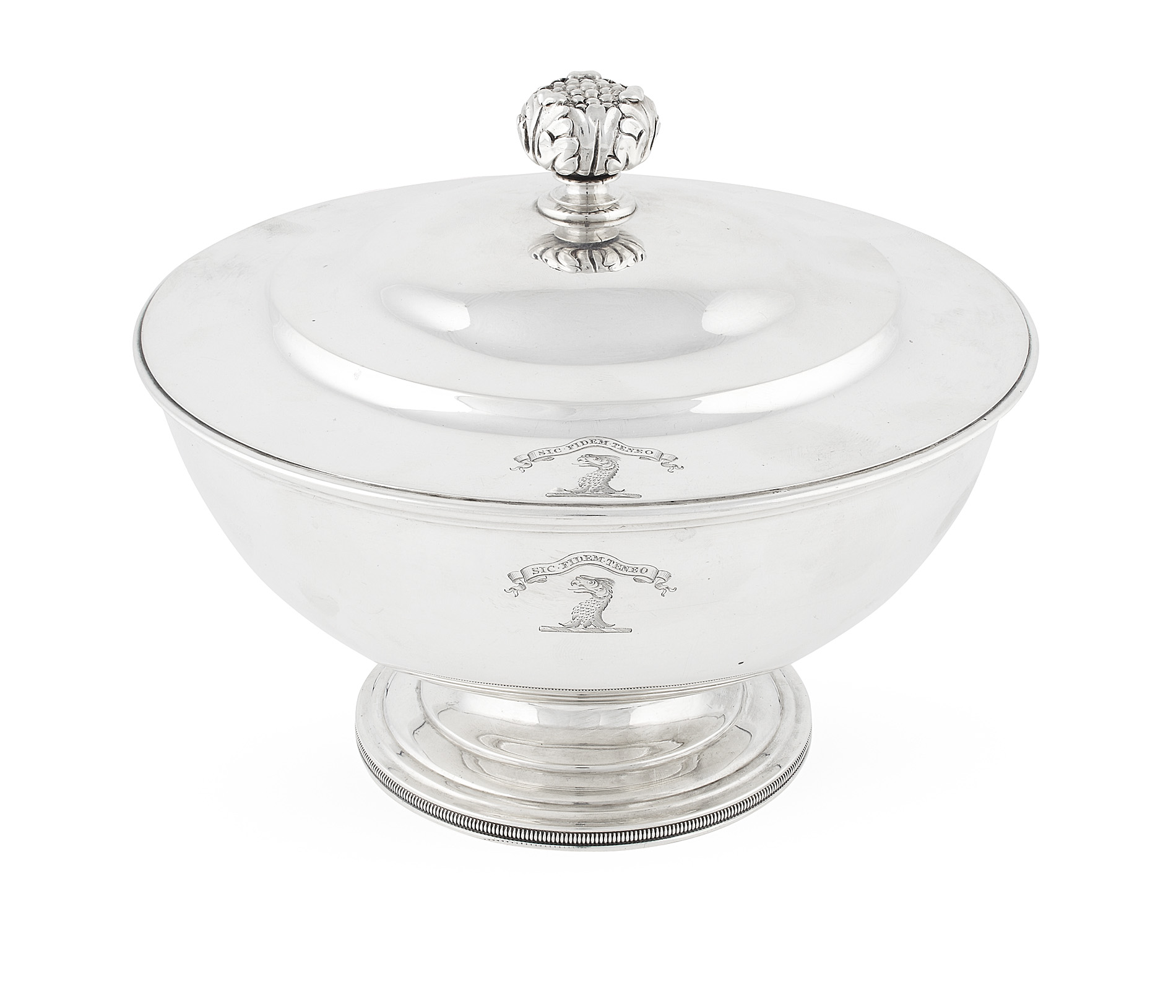 A George III bowl and cover