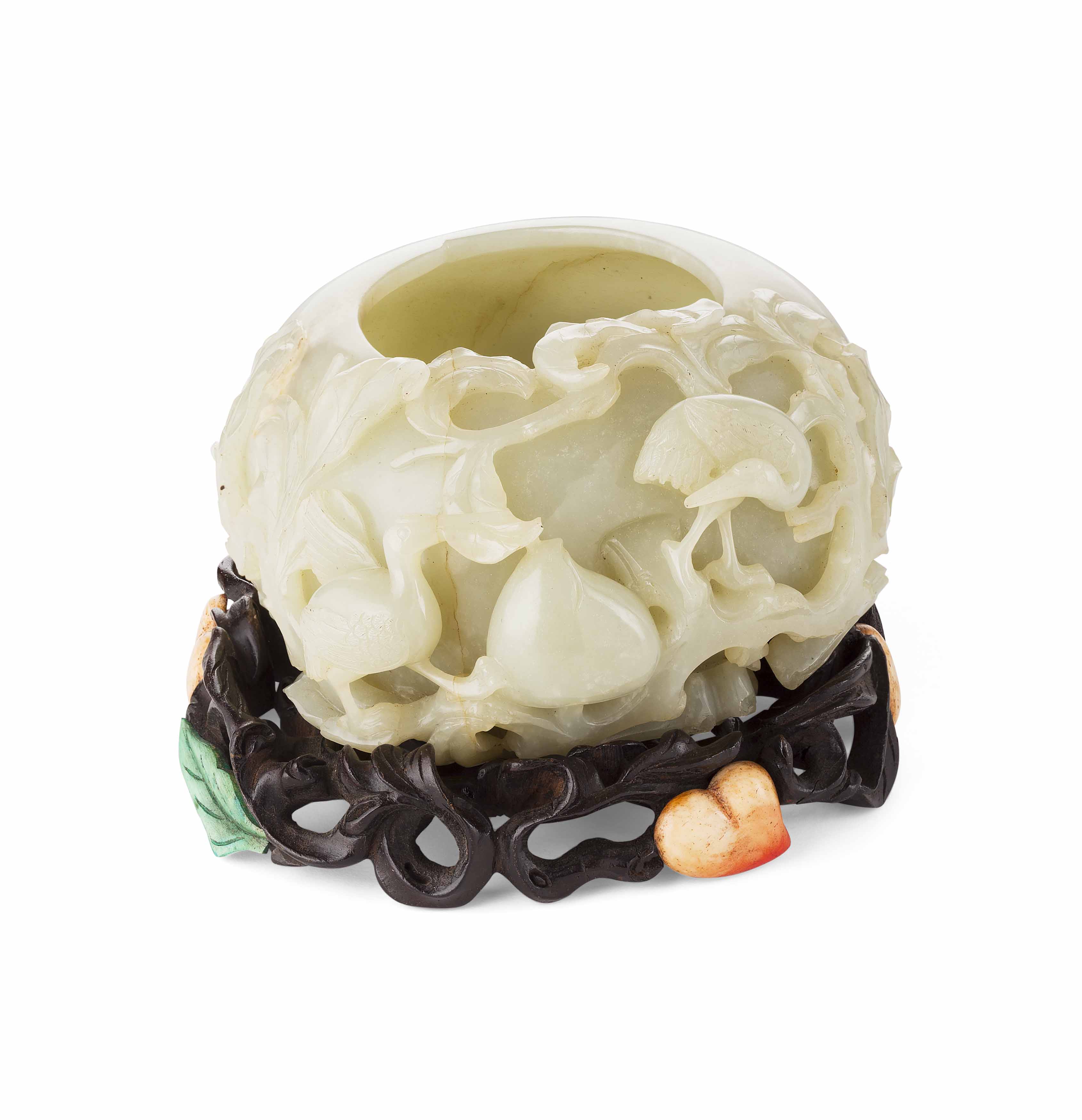 PALE CELADON JADE BRUSH WASHER, XI