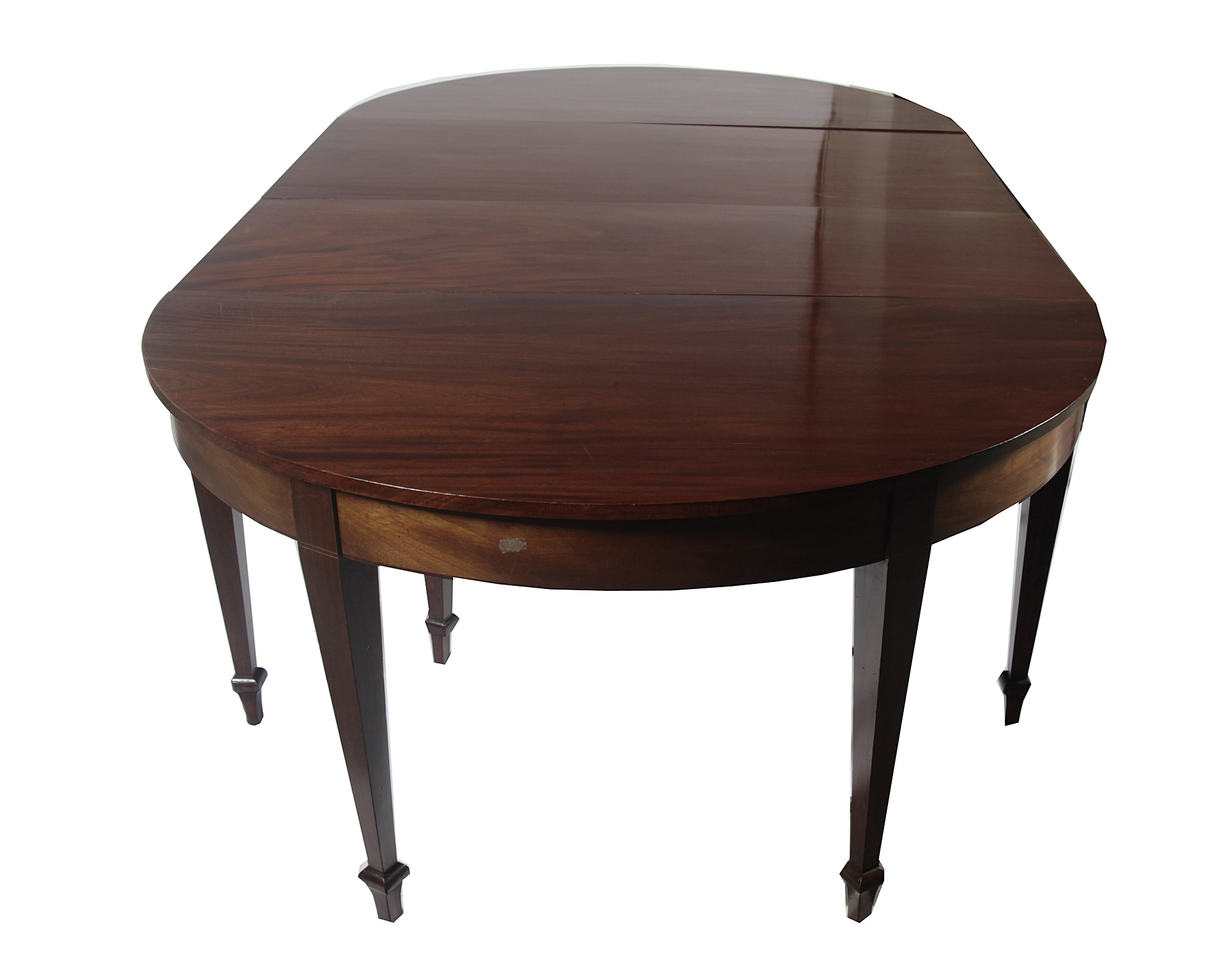 GEORGIAN STYLE MAHOGANY DROP FLAP DINING TABLE