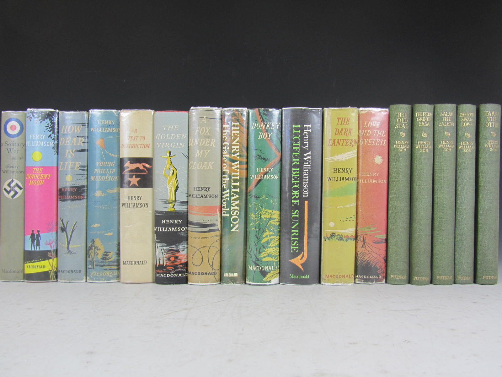 Williamson, Henry - a collection of 26 volumes, including: