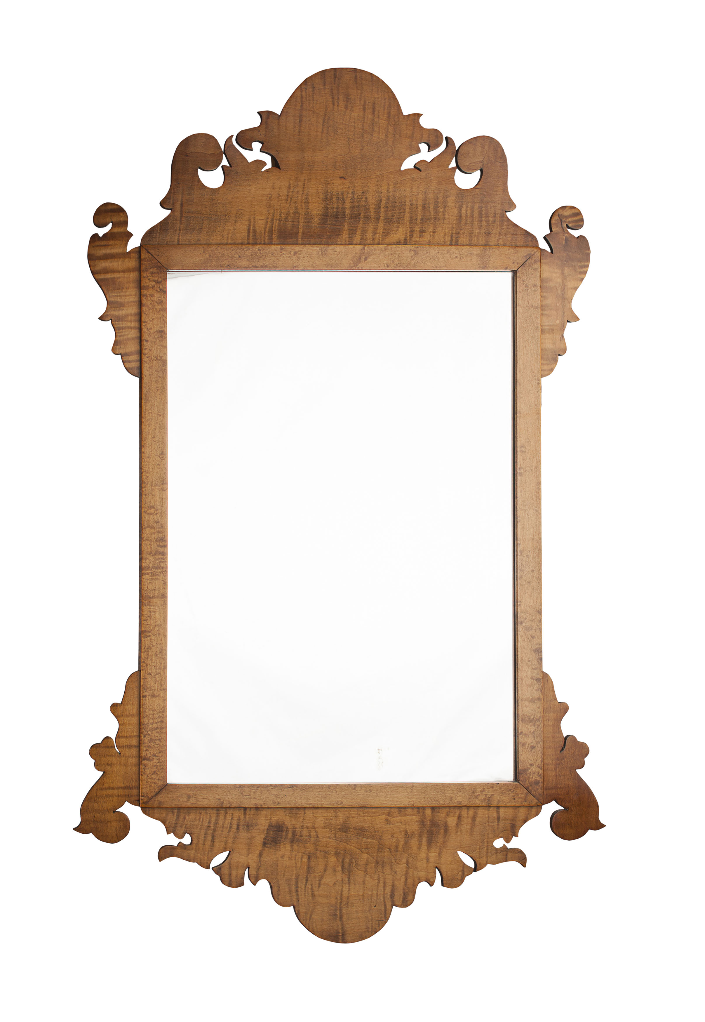 AMERICAN SATINWOOD WALL MIRROR