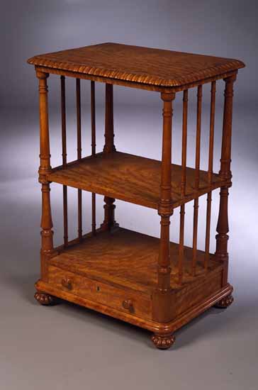 A Victorian satinwood whatnot