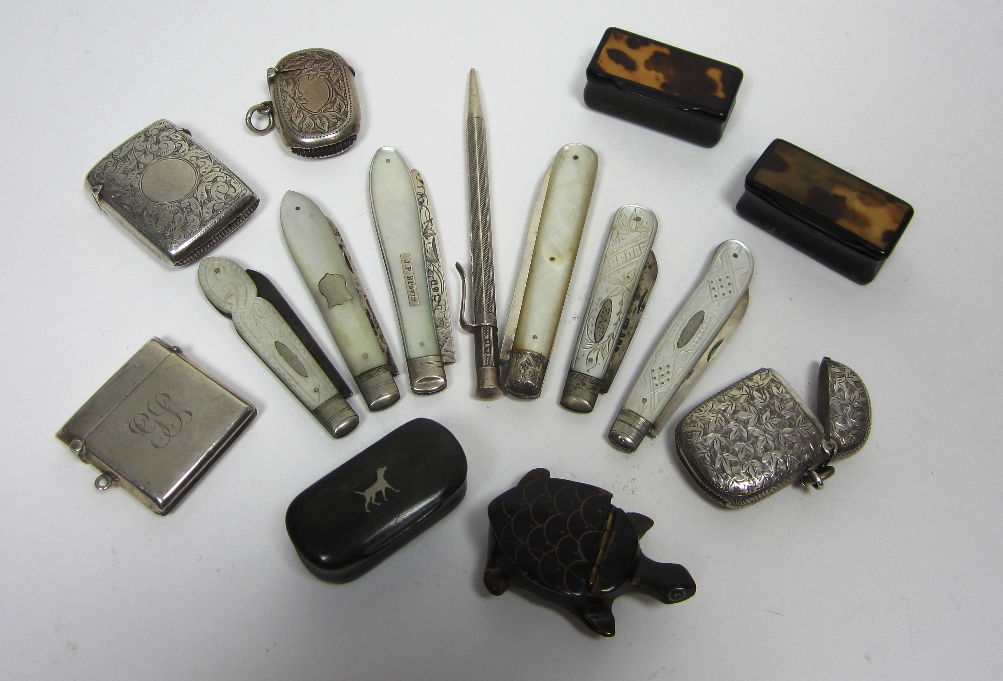 A small collection of vesta cases