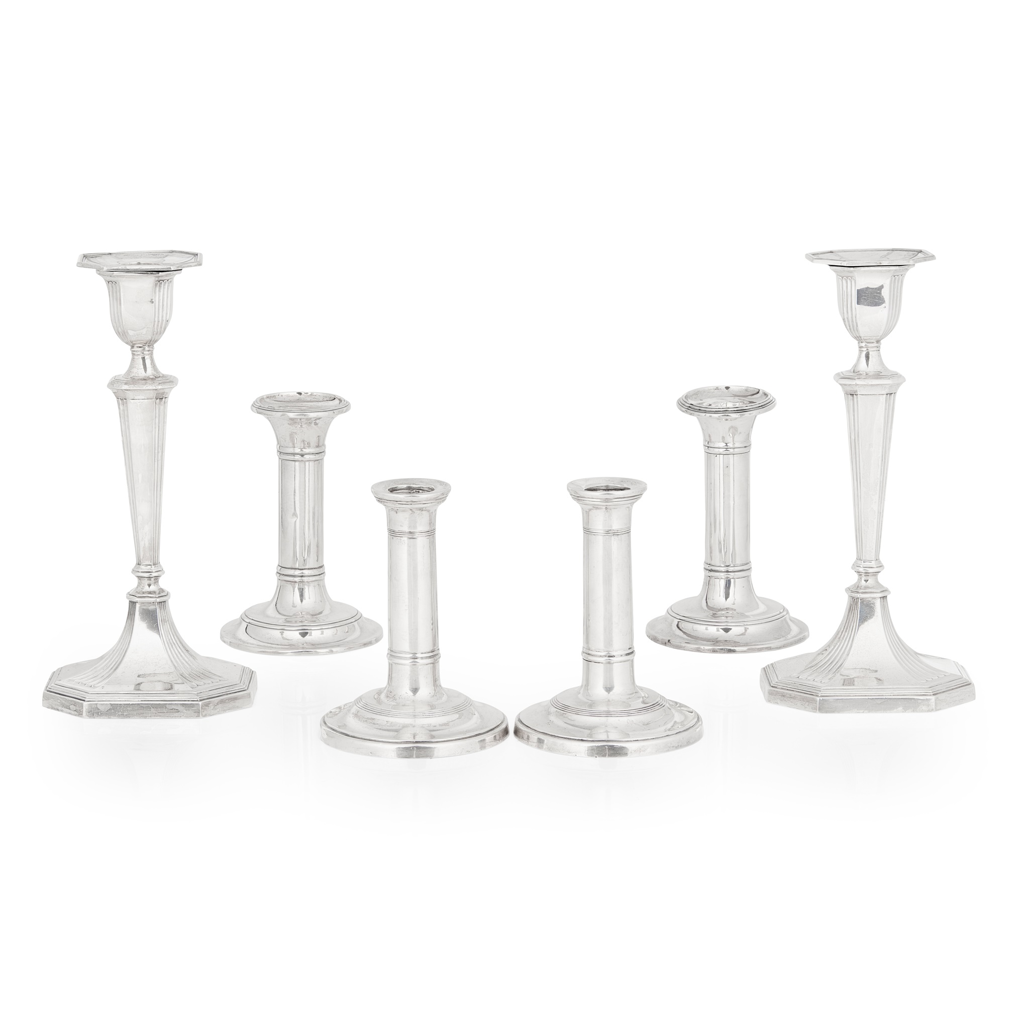 A pair of early 20th-century candlesticks