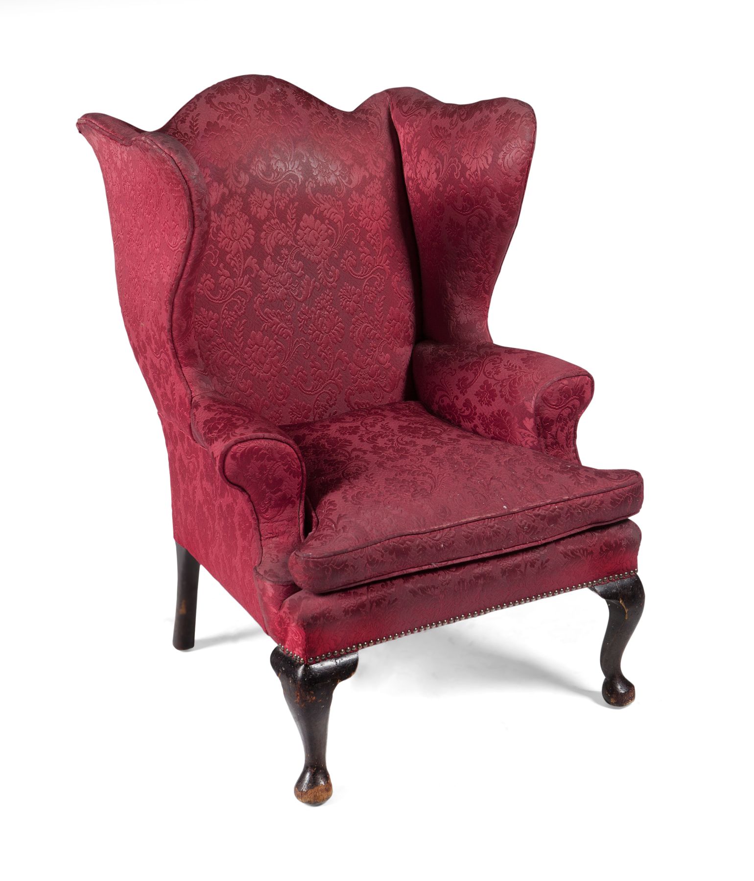GEORGE II STYLE WING ARMCHAIR