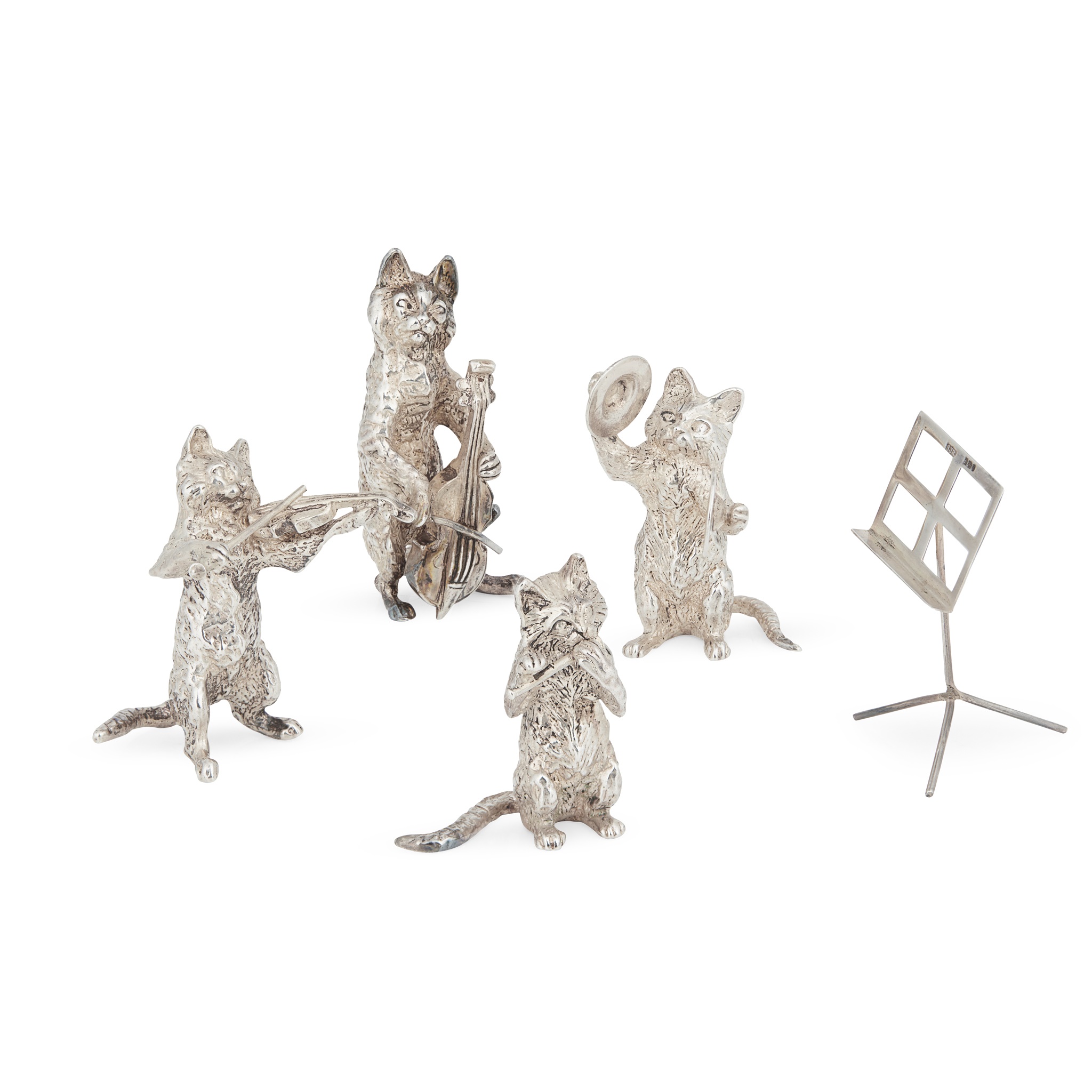 A 1970s novelty cat quartet with music stand