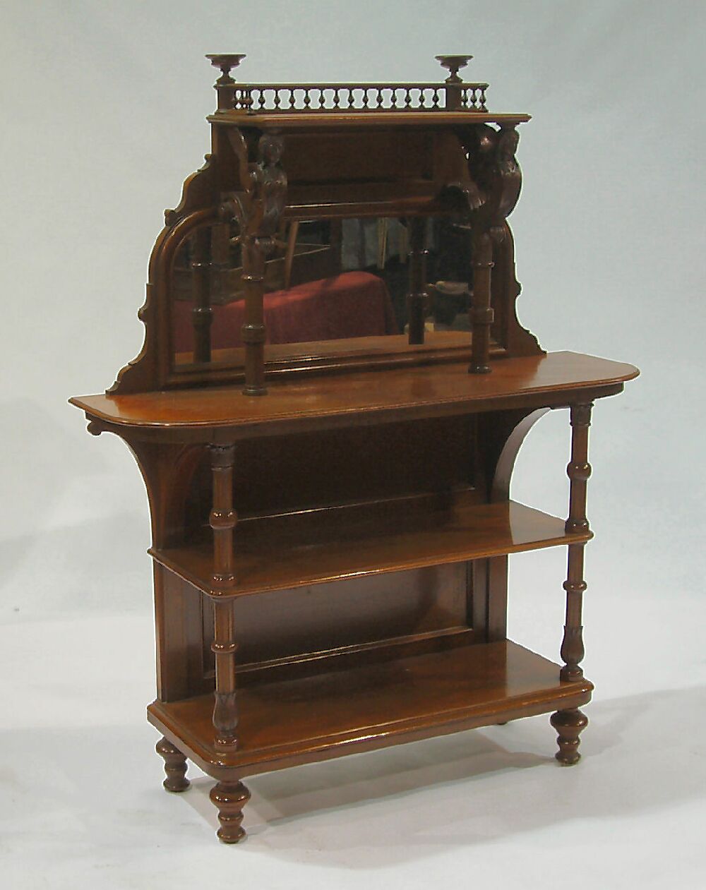 A Victorian period walnut buffet In the Italian taste