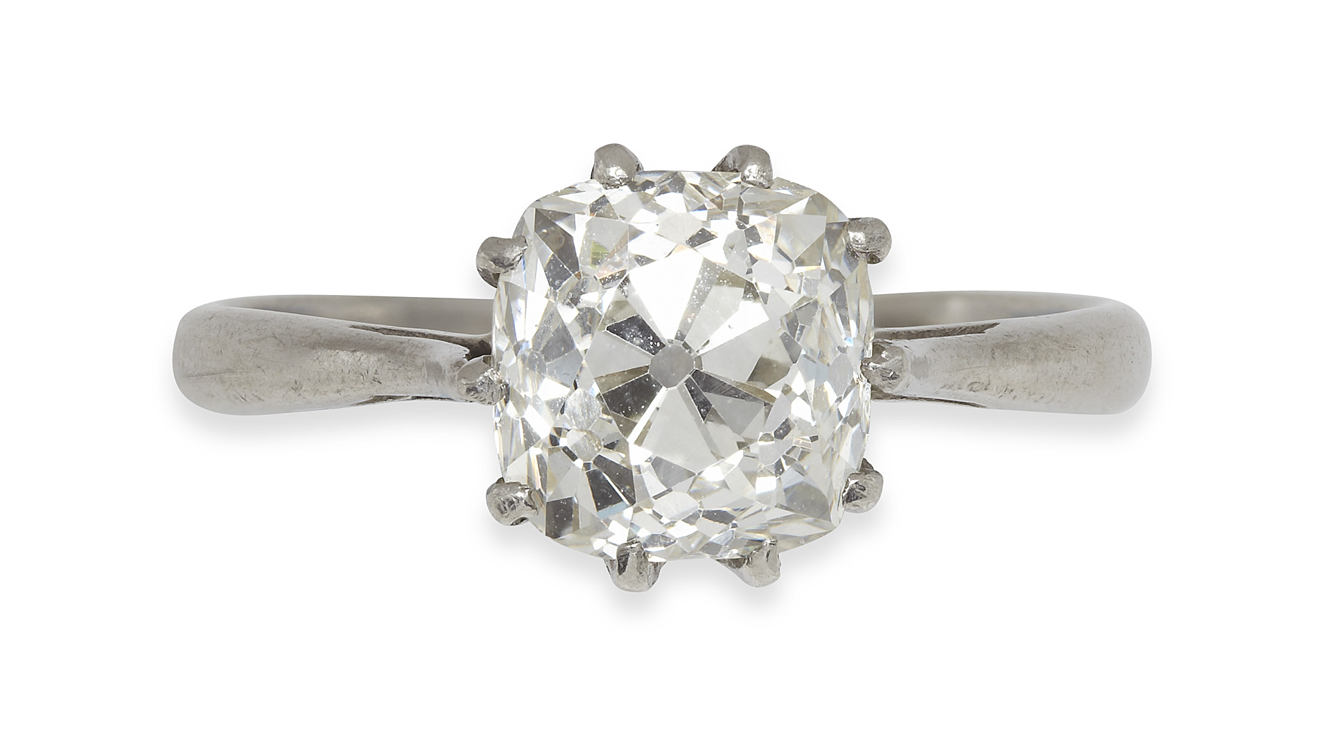 A diamond single-stone ring