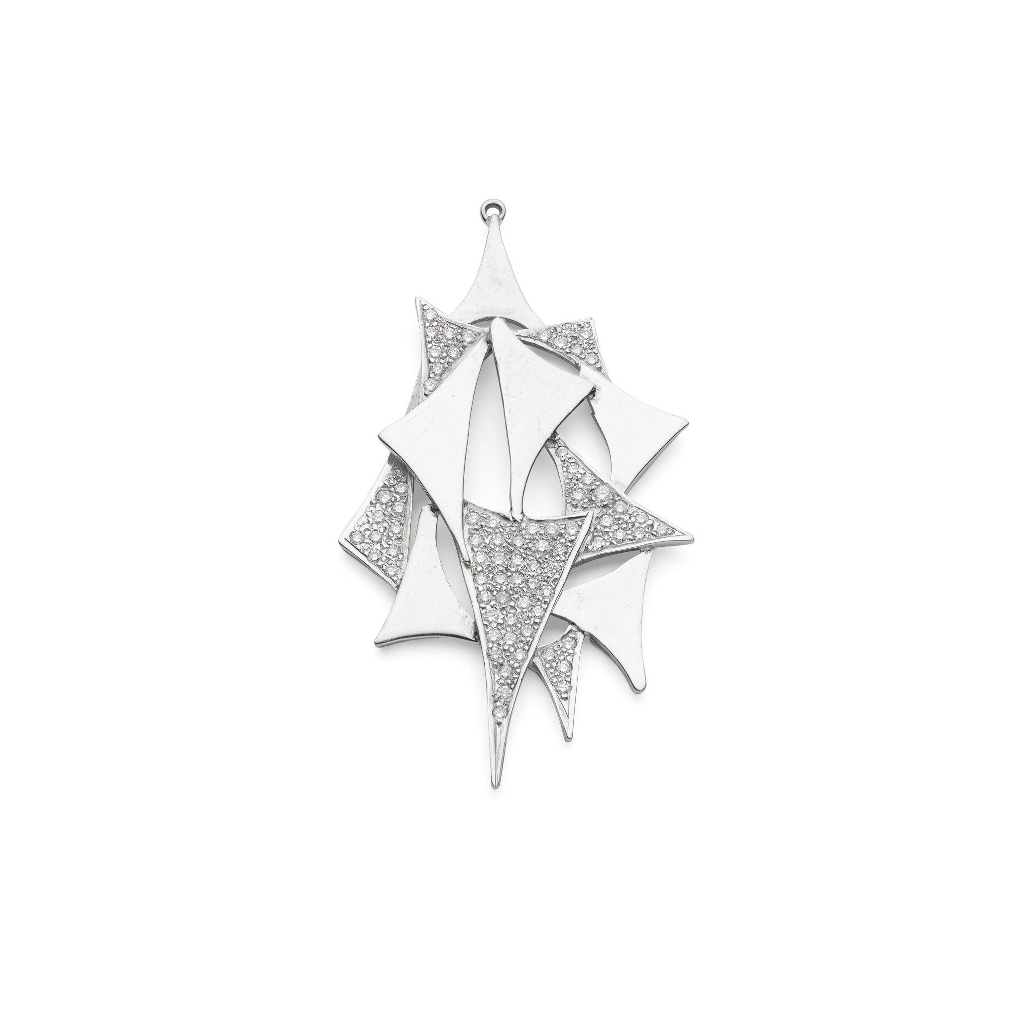 A bespoke diamond pendant