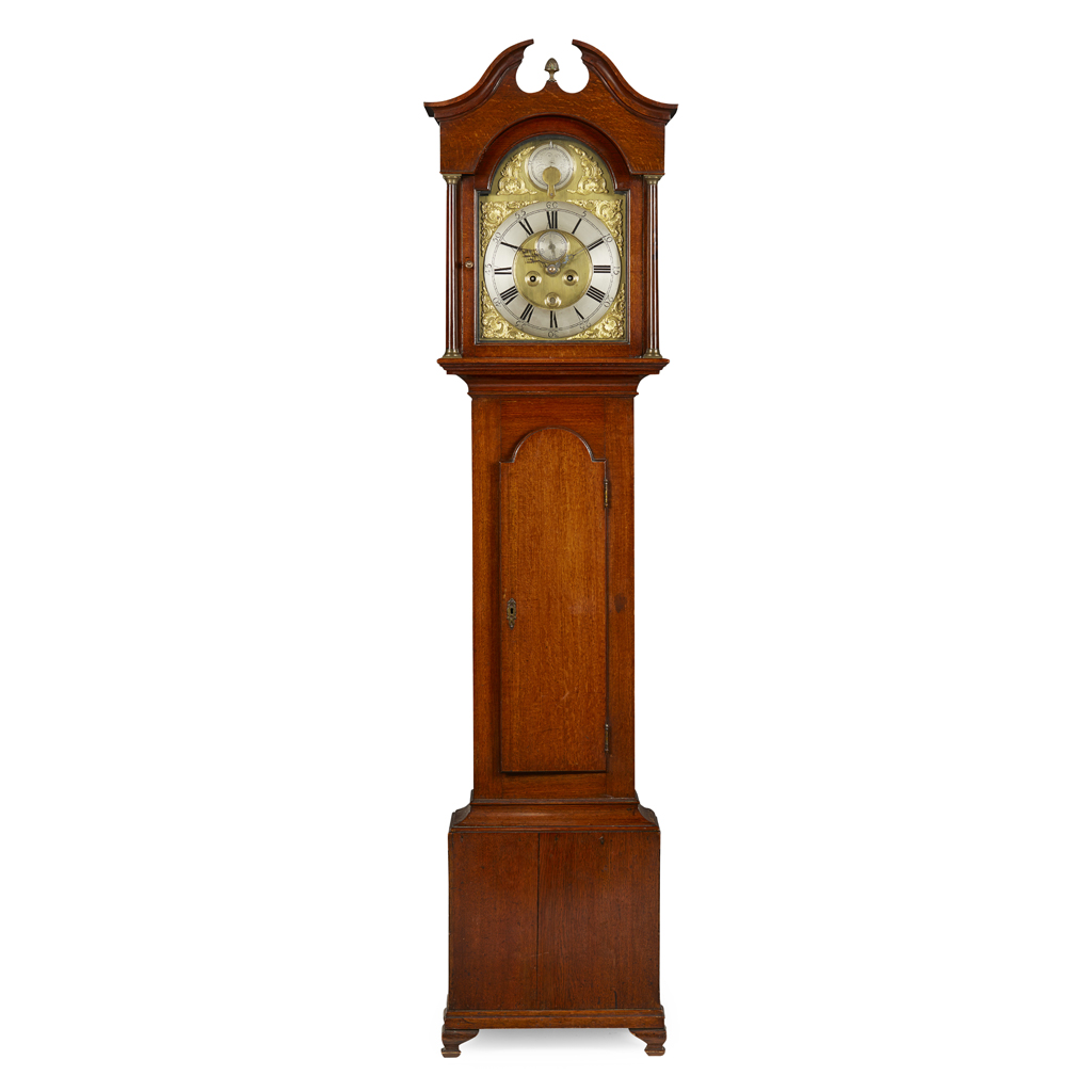 GEORGE III OAK LONGCASE CLOCK