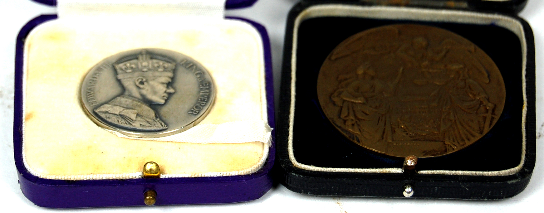 A collection of coins and medallions