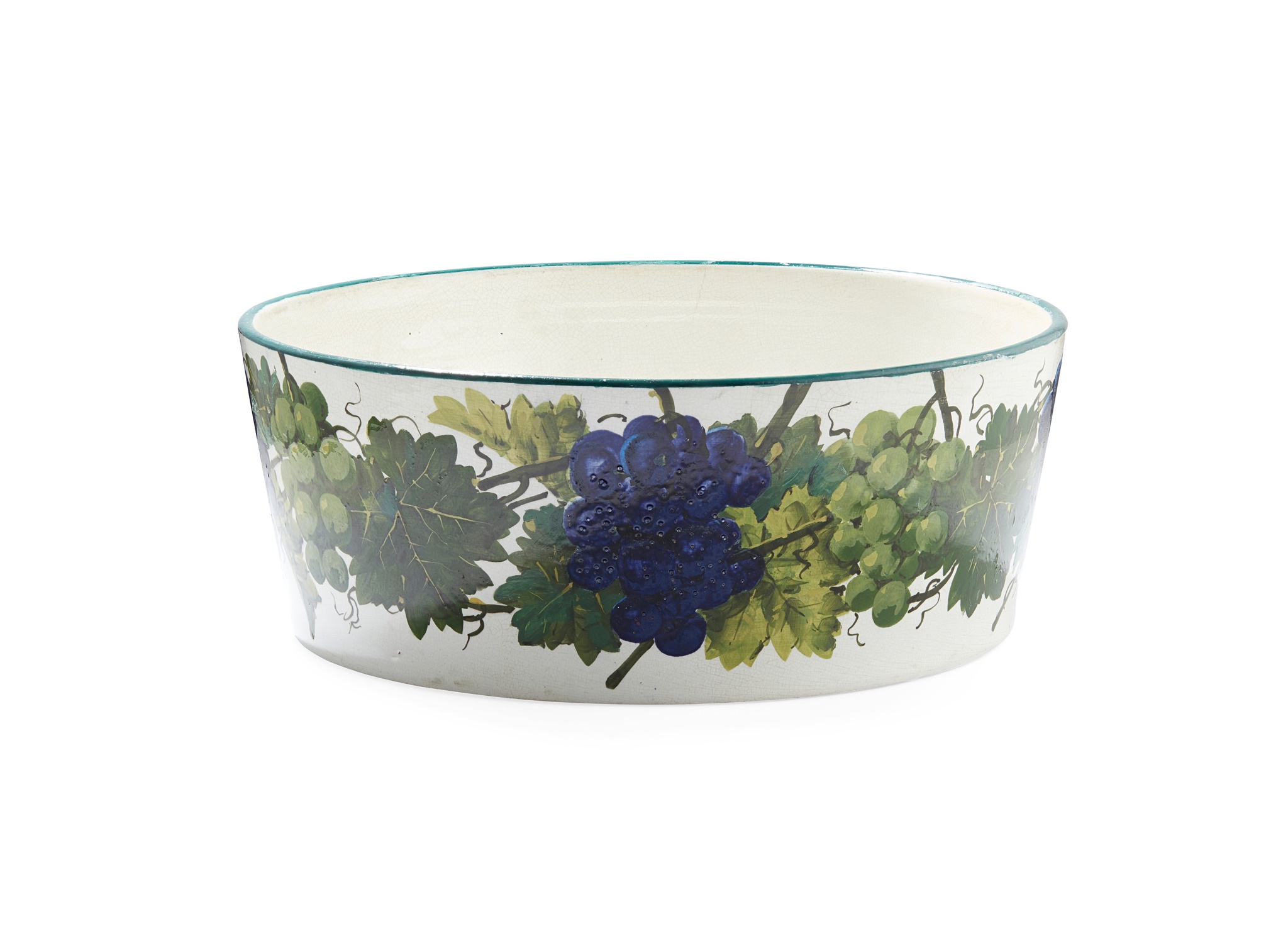 A LARGE WEMYSS WARE FLOWER BASIN