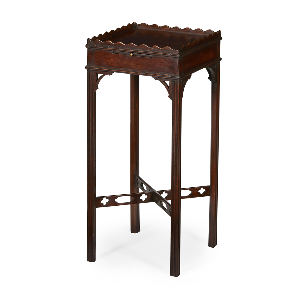 GEORGE III MAHOGANY KETTLE STAND