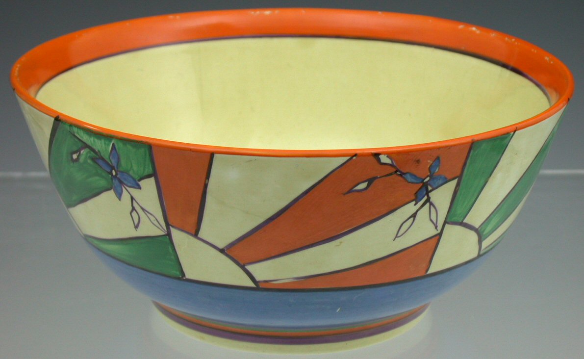 A Clarice cliff circular bowl,