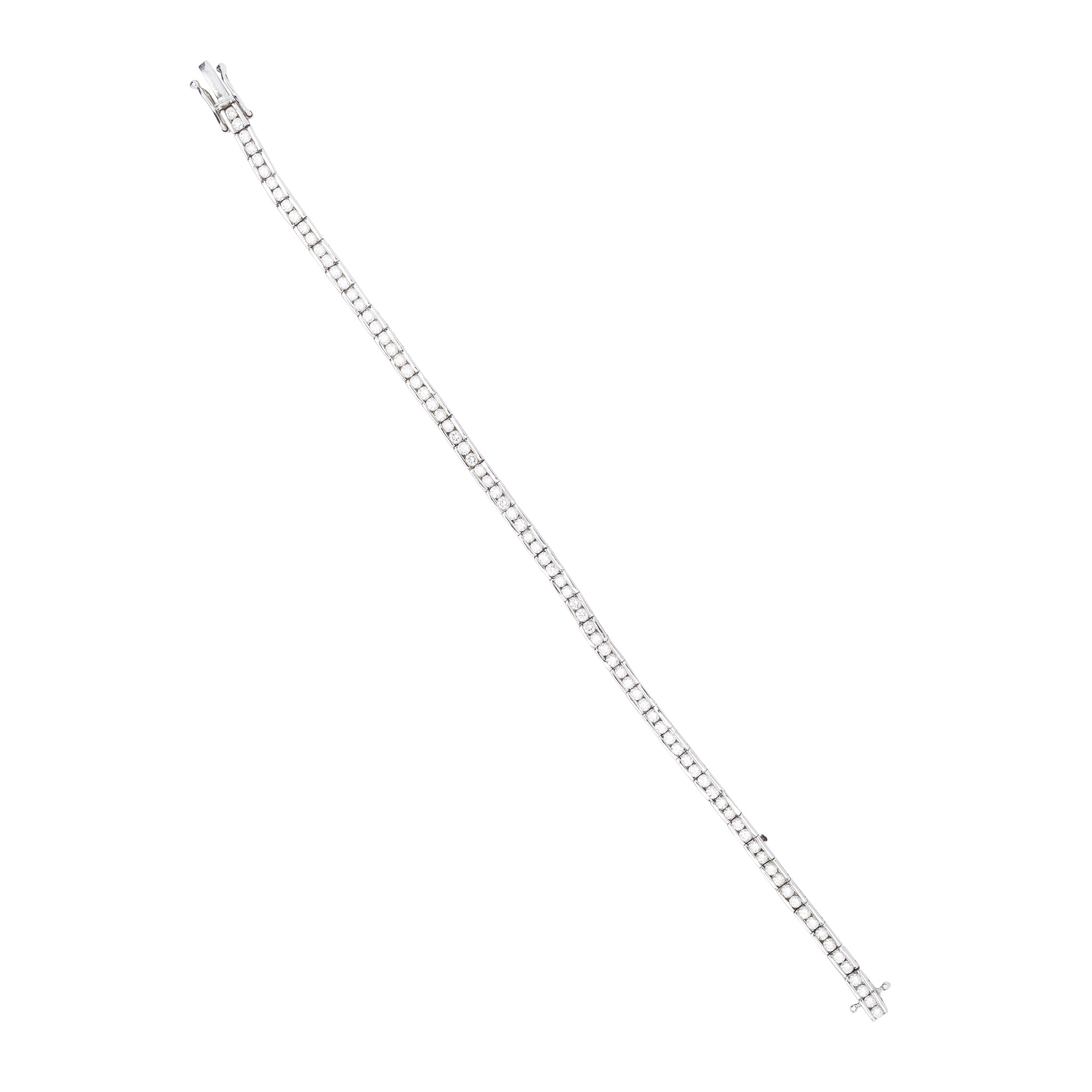 A diamond line bracelet