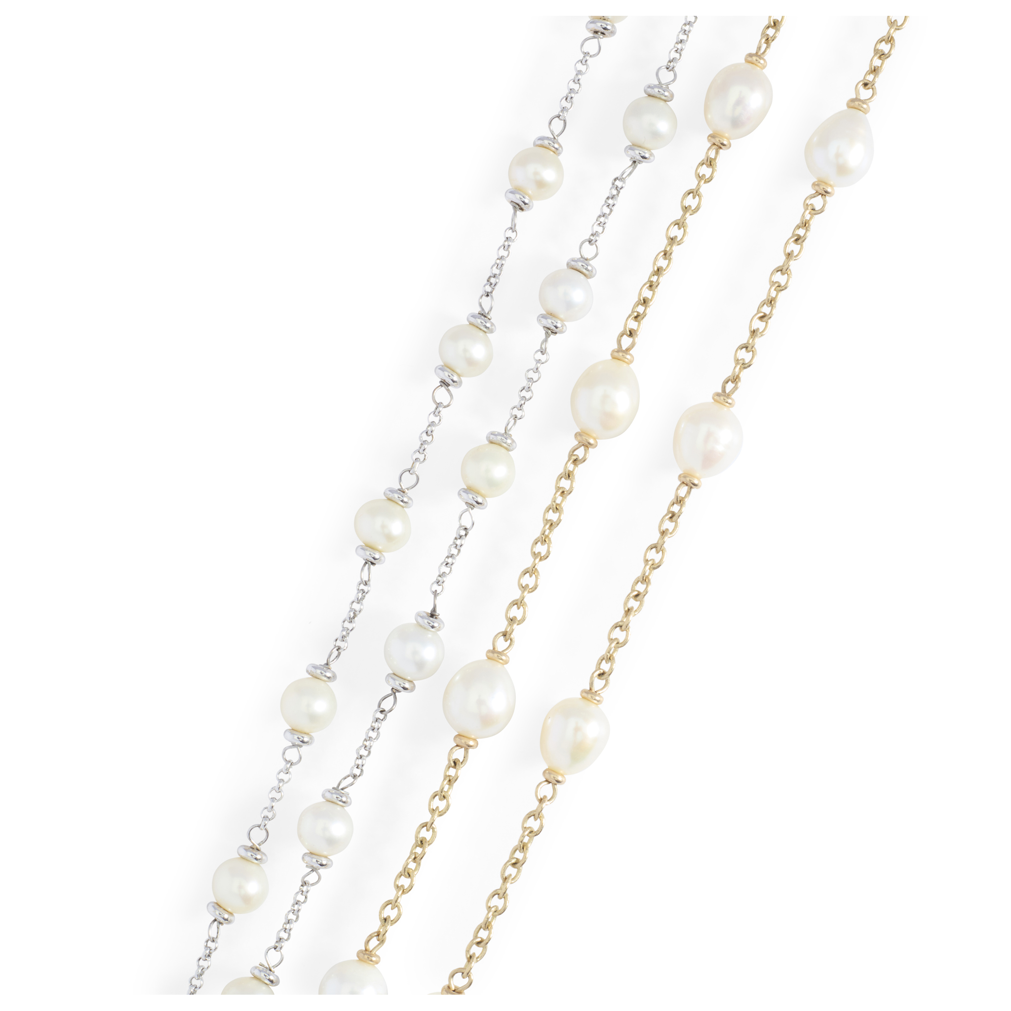 Two pearl neck-chains