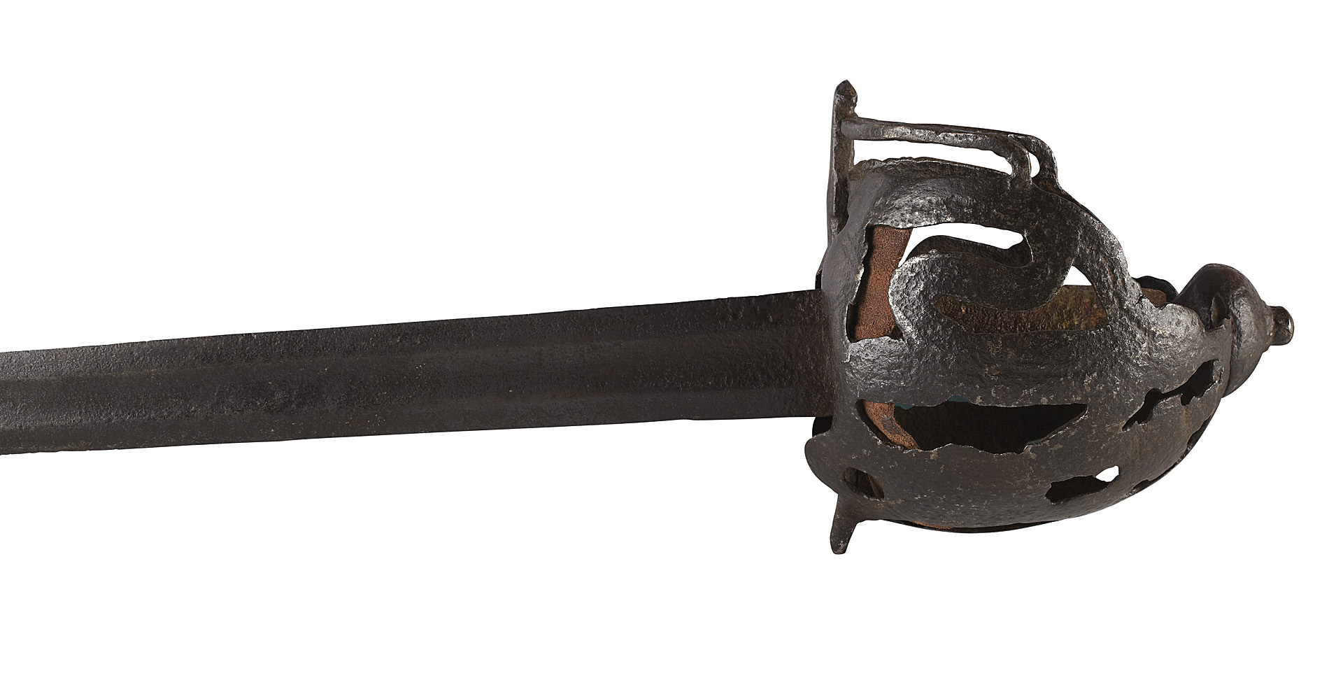 A 17th century Scottish ribbon hilted broadsword