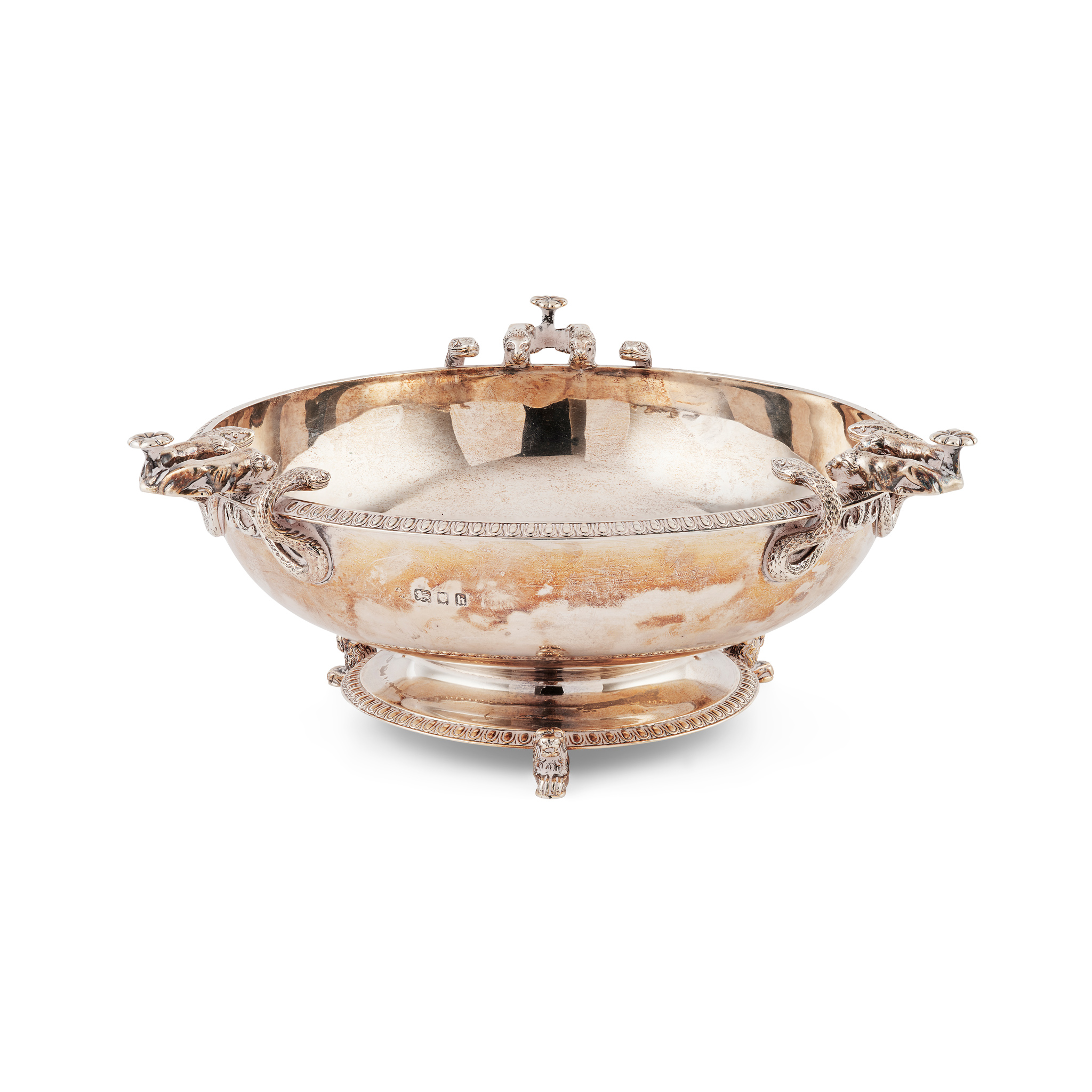 A 1920s THREE-HANDLED BOWL