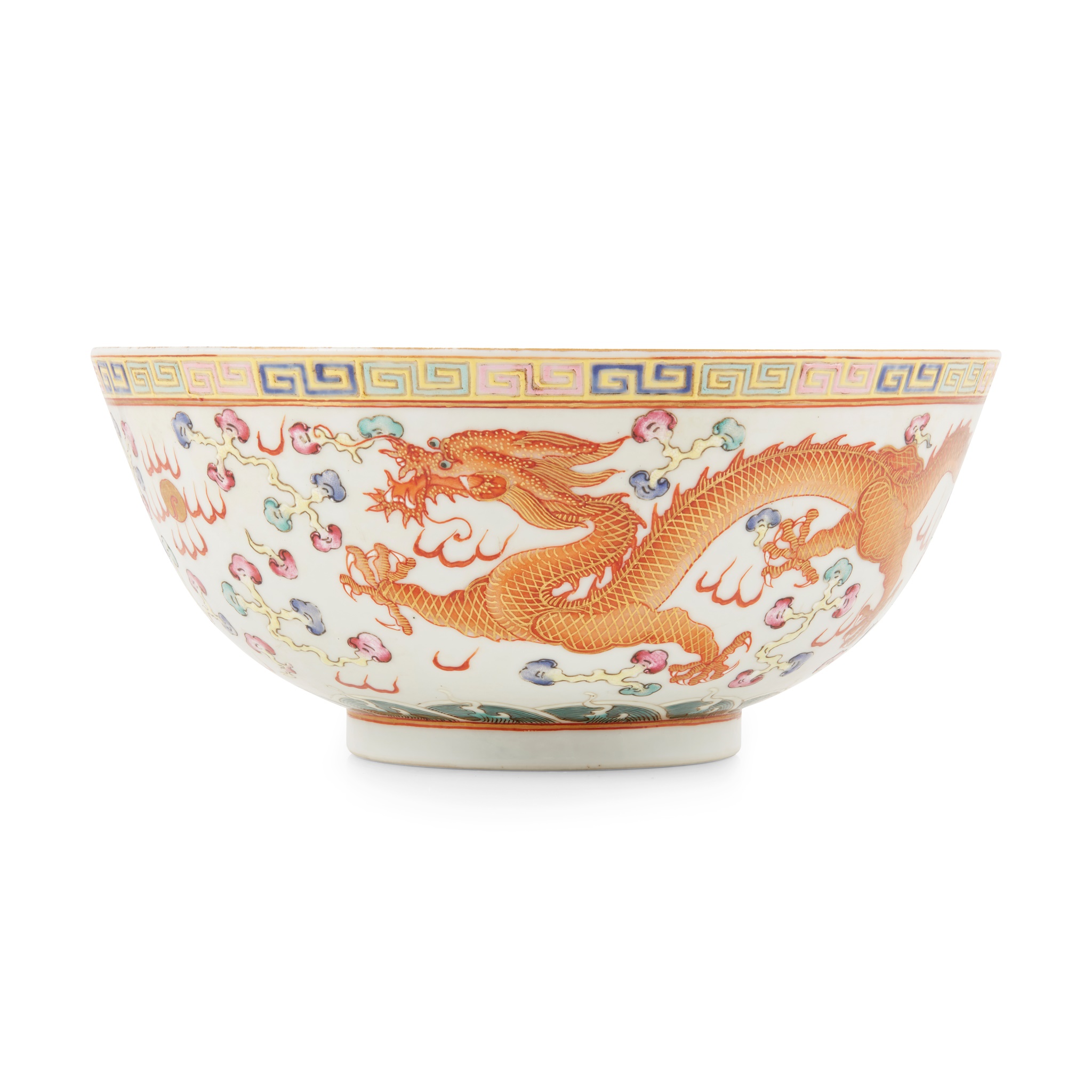 FAMILLE ROSE 'DRAGON AND PHOENIX' BOWL