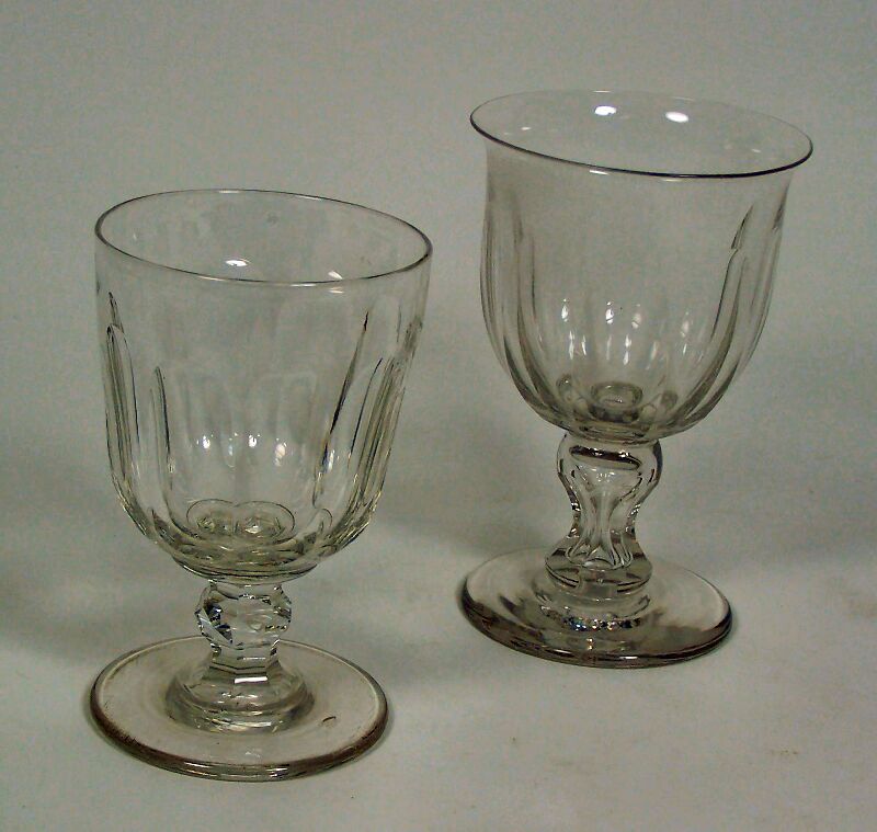 A collection of Victorian cut glass rummers