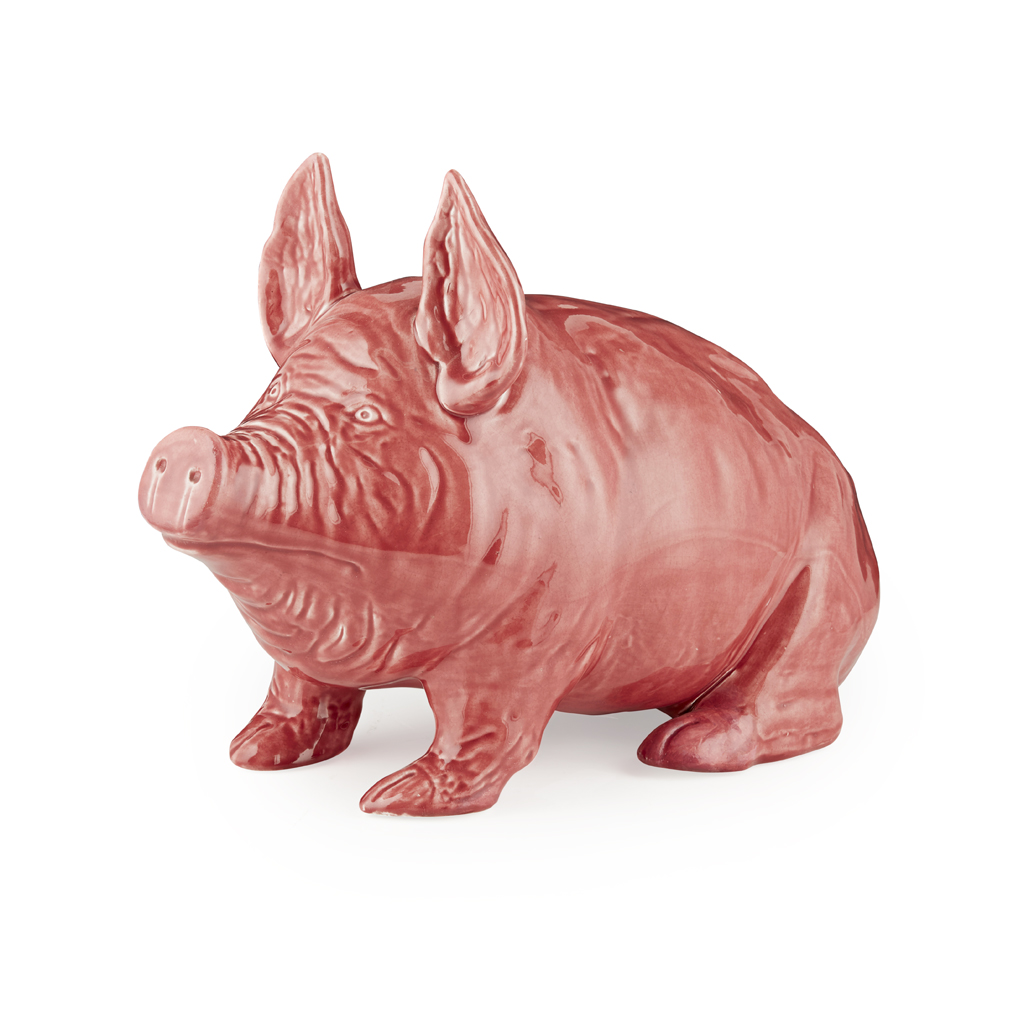 A LARGE WEMYSS WARE PIG