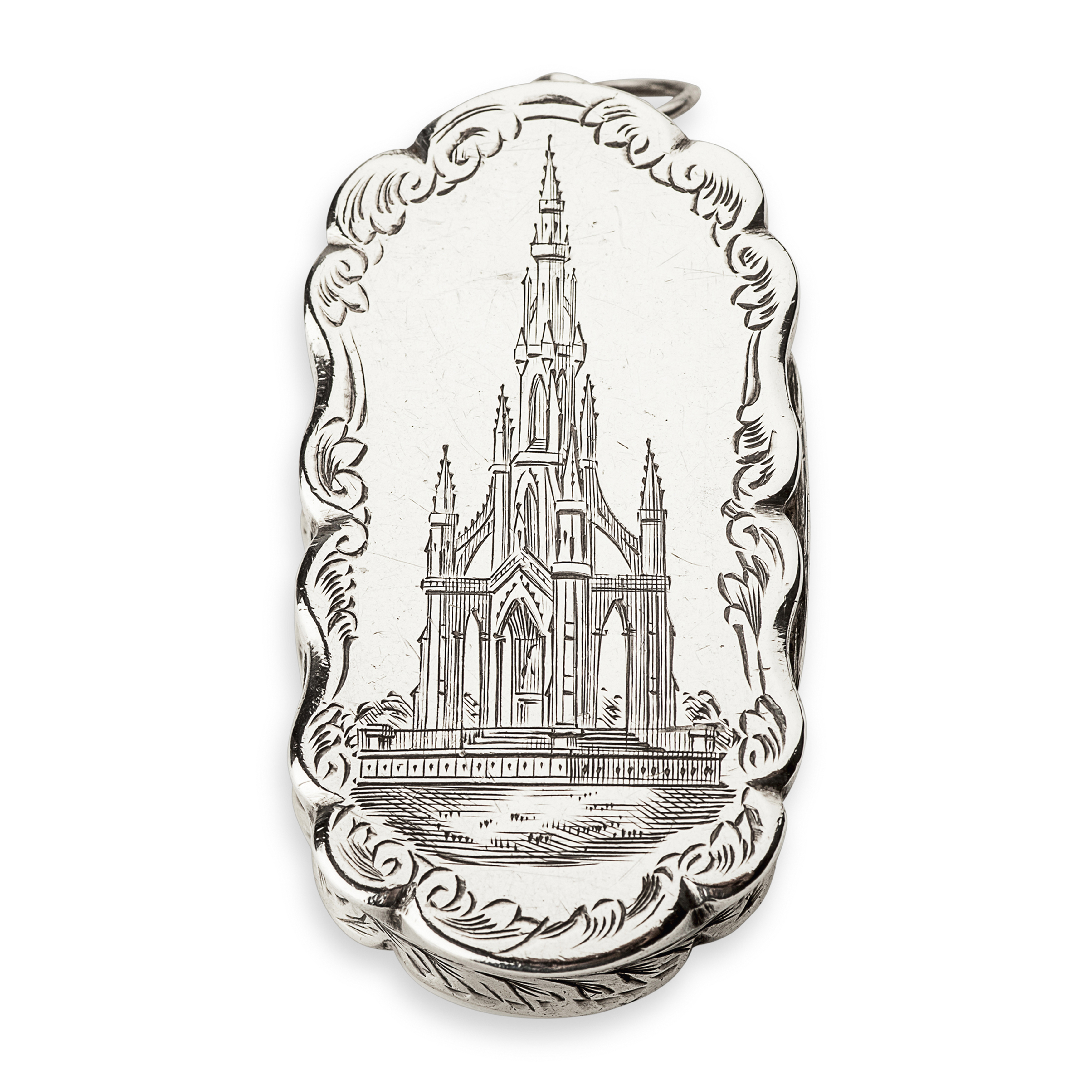 A Victorian 'Castle top' vinaigrette