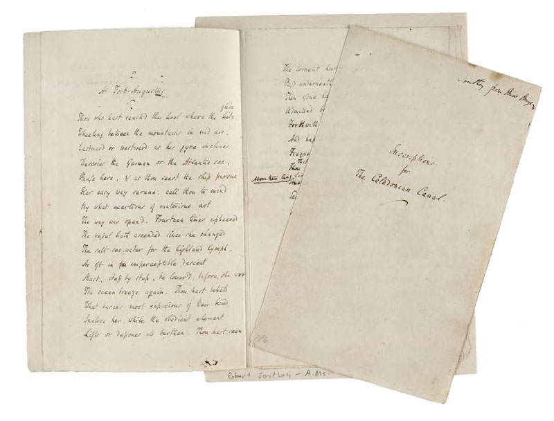 Southey, Robert, poet laureate, and Thomas Telford, engineer.