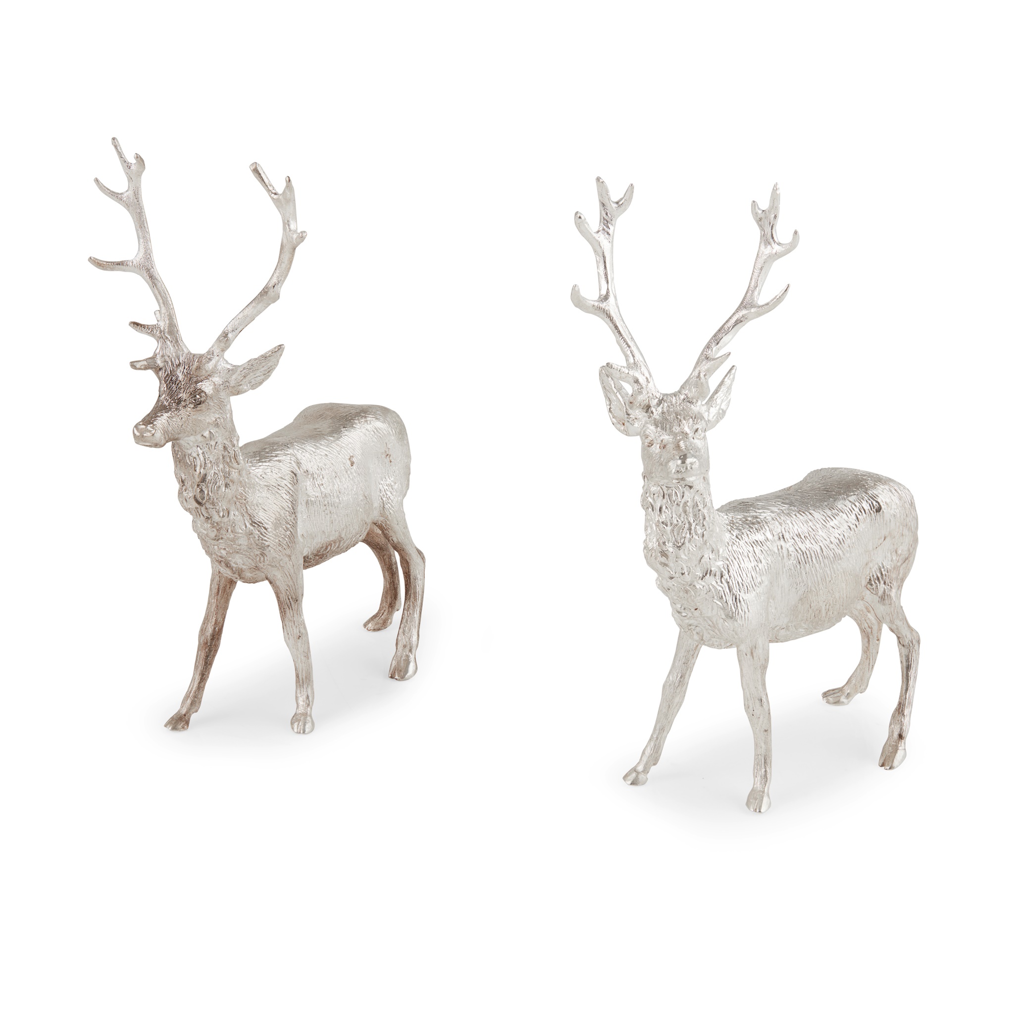 A PAIR OF MODERN STAGS