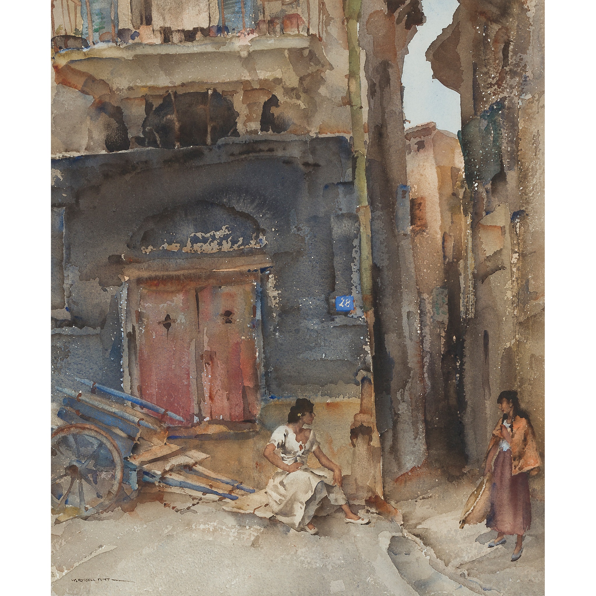SIR WILLIAM RUSSELL FLINT P.R.A., P.R.W.S., R.S.W., R.O.I., R.E. (SCOTTISH 1880-1969)