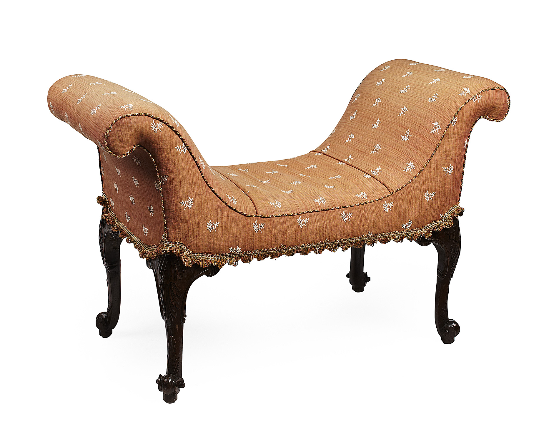 VICTORIAN UPHOLSTERED WINDOW SEAT