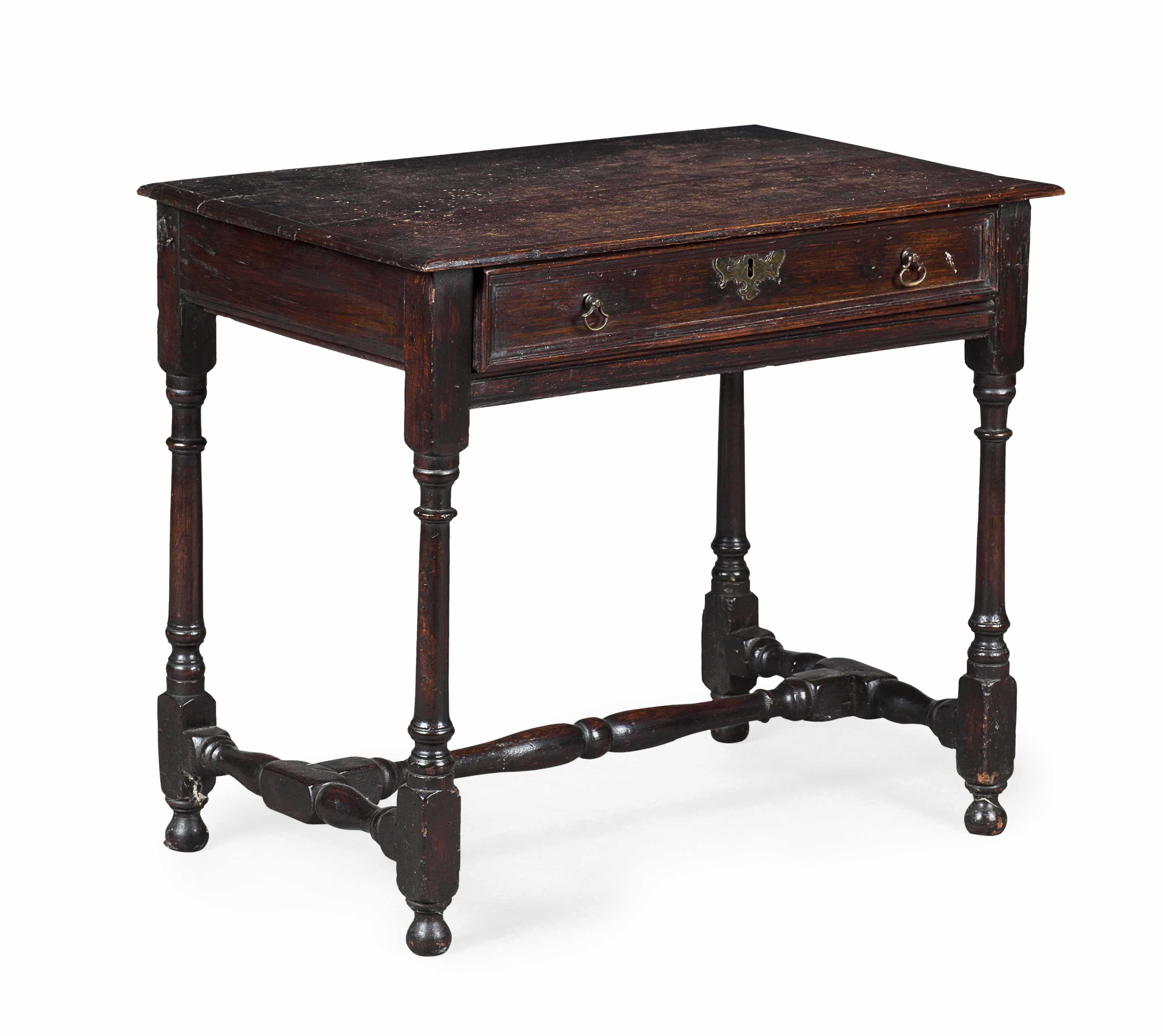 GEORGE II PROVINCIAL OAK SIDE TABLE
