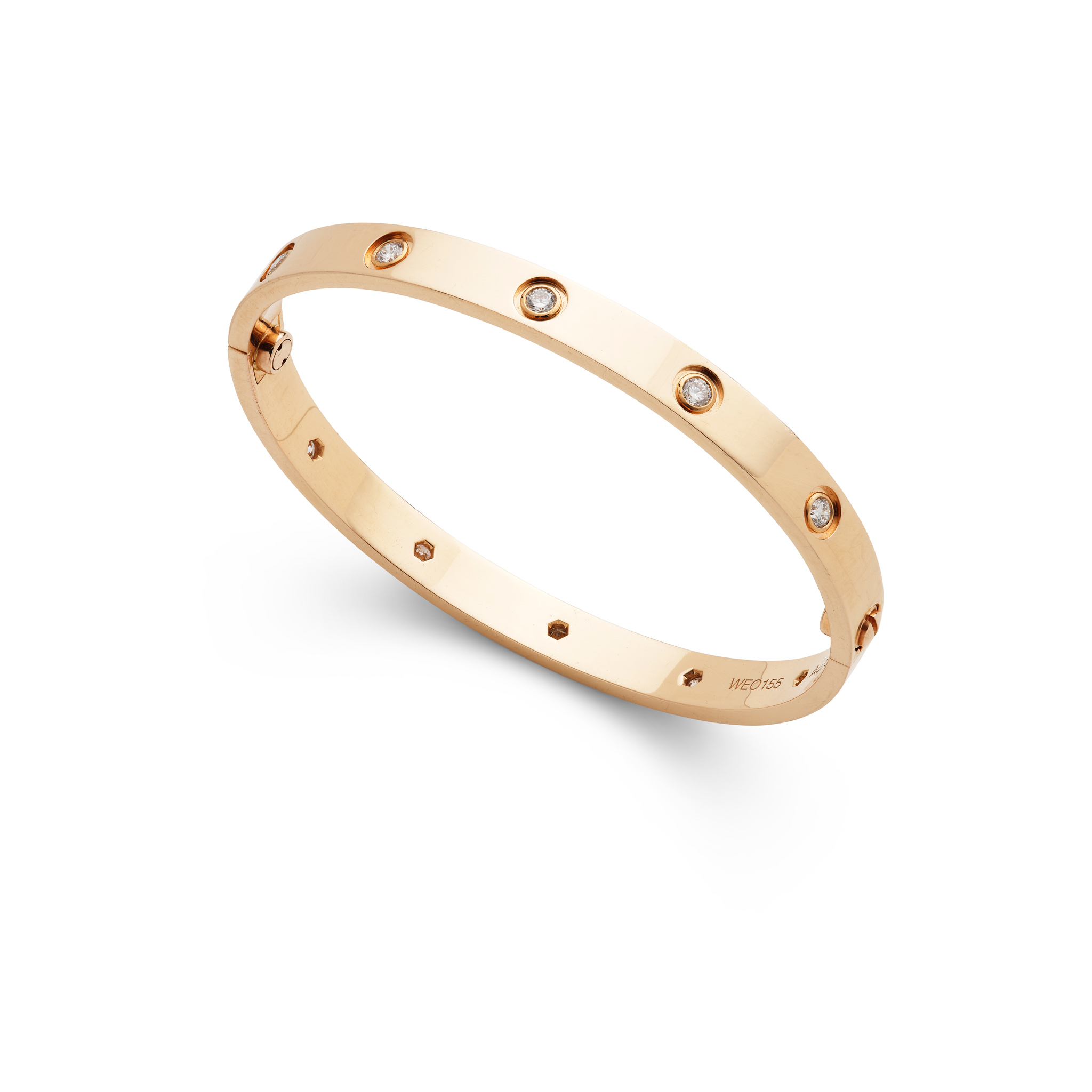 Cartier: A diamond "Love" bangle