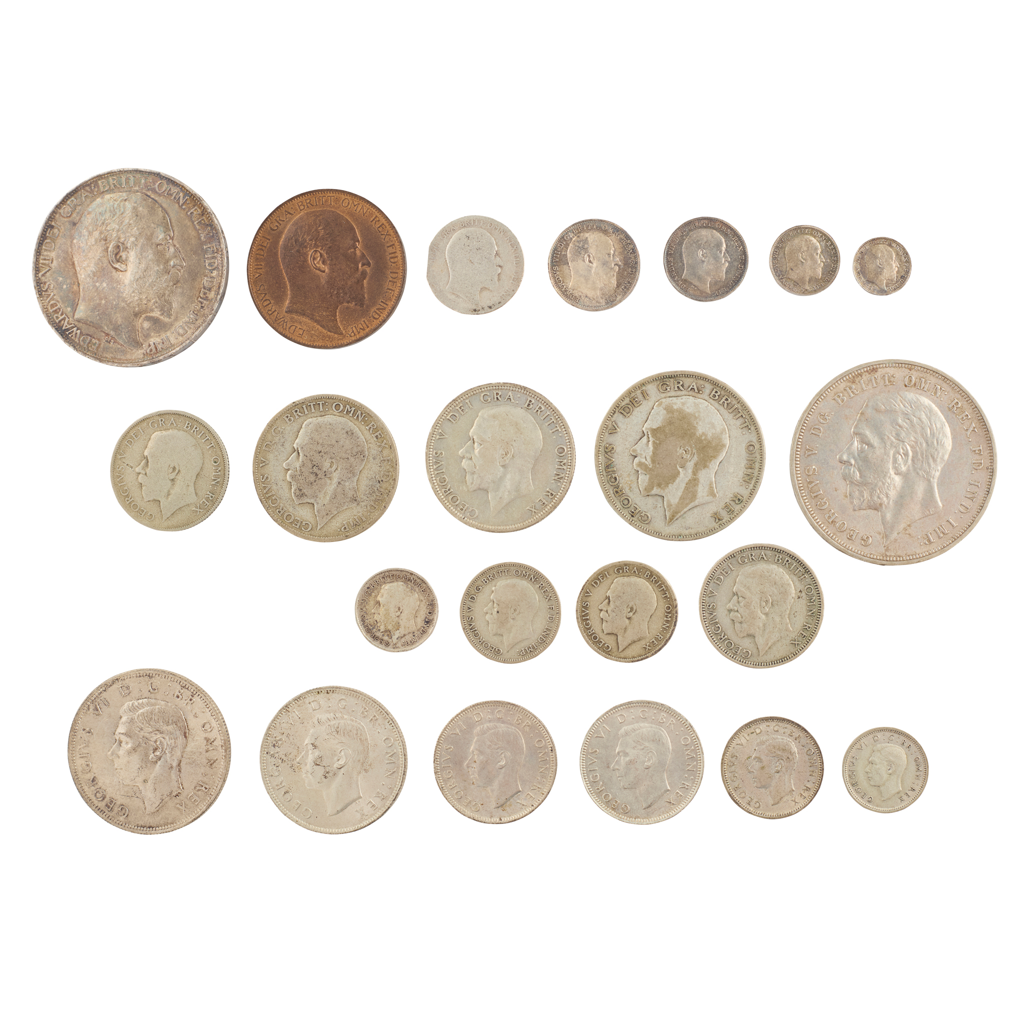 A COLLECTION OF EDWARD VII COINS