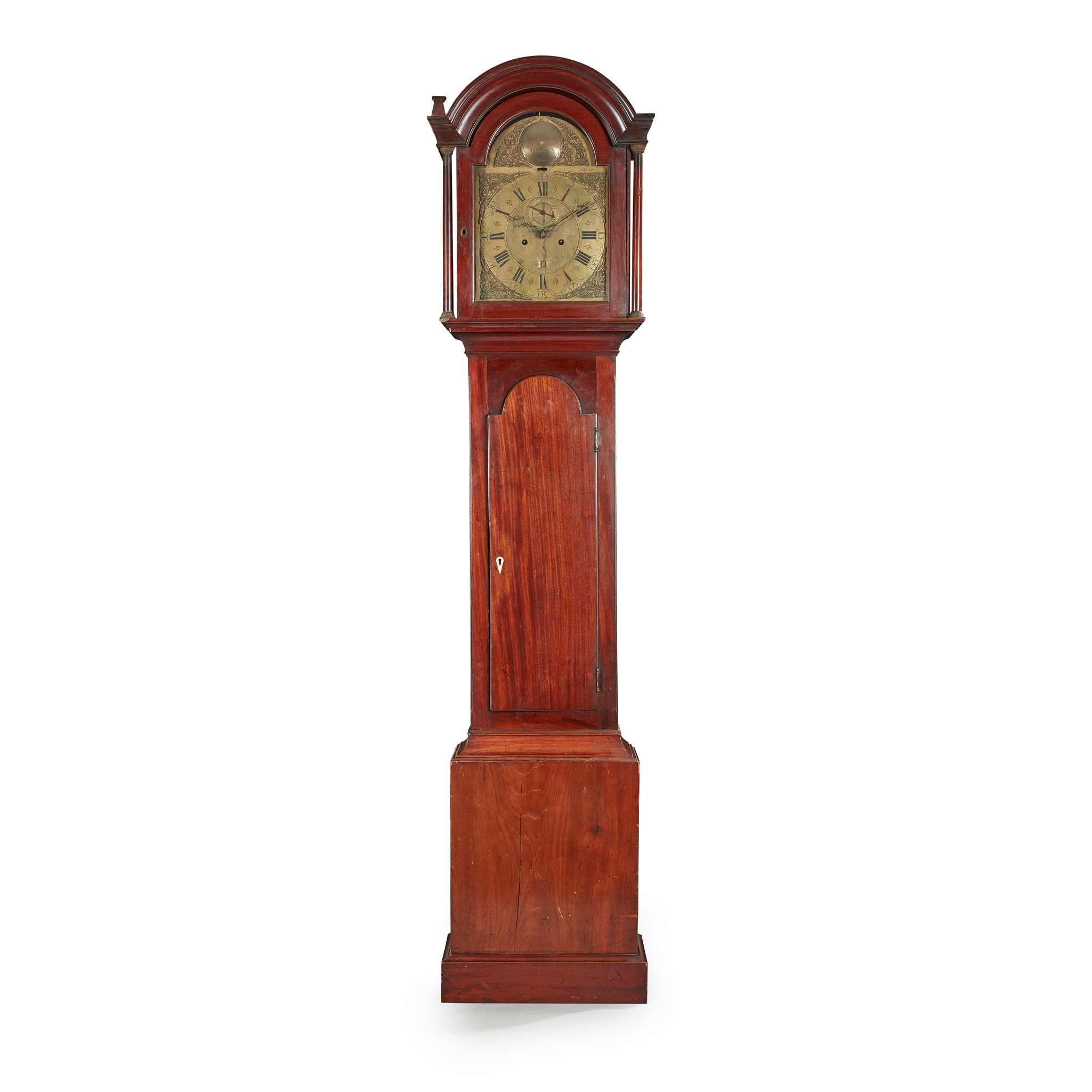 A GEORGE III CHANNEL ISLANDS MAHOGANY LONGCASE CLOCK, BY JEAN GRUCHY, JERSEY