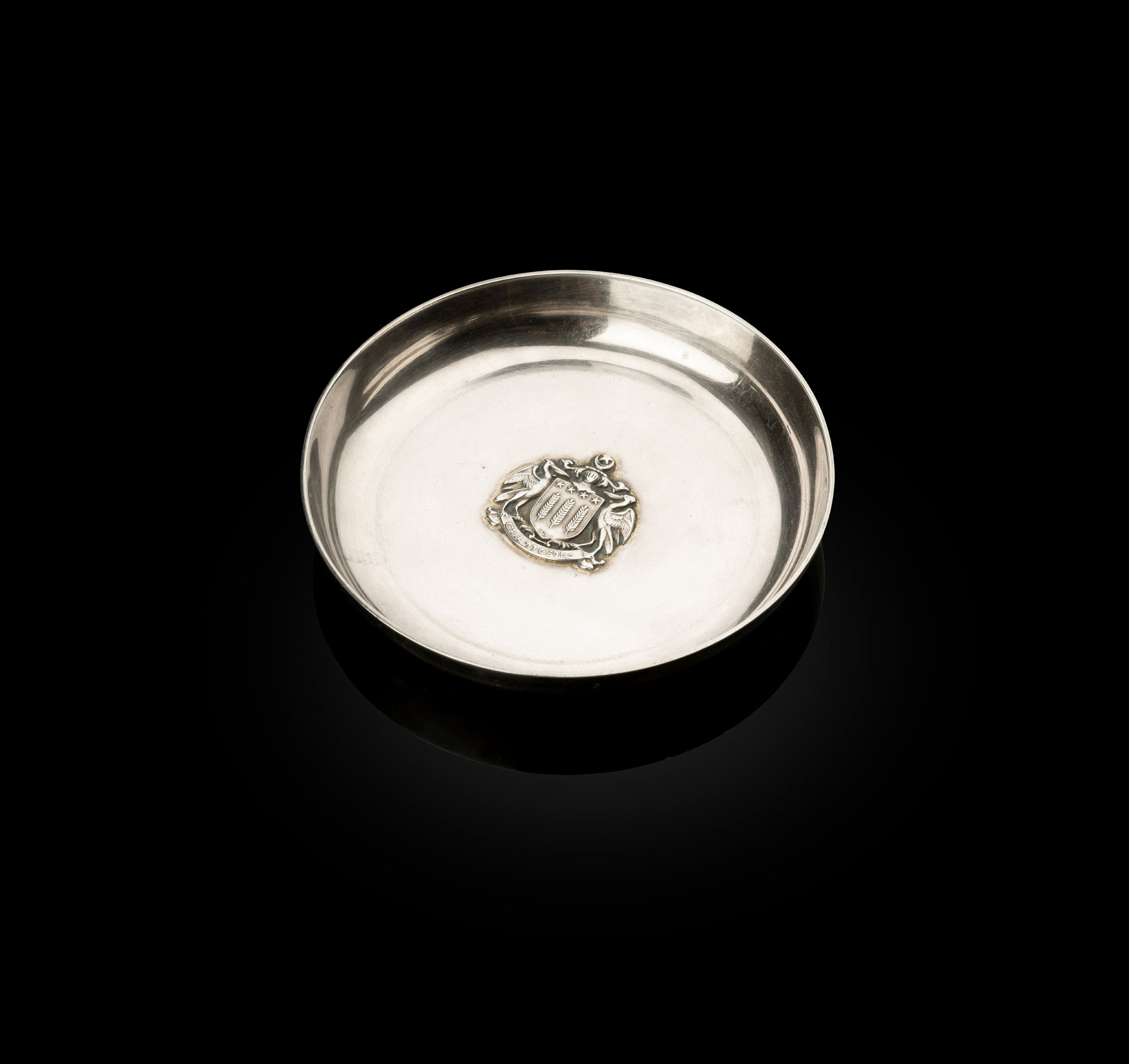 A SILVER DISH MADE FOR THE NAWAB OF BAHAWALPUR