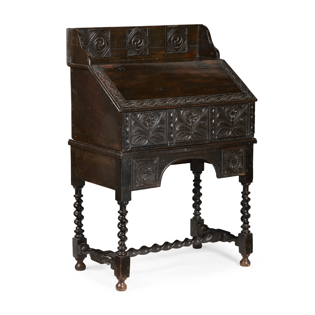 CHARLES II OAK BUREAU