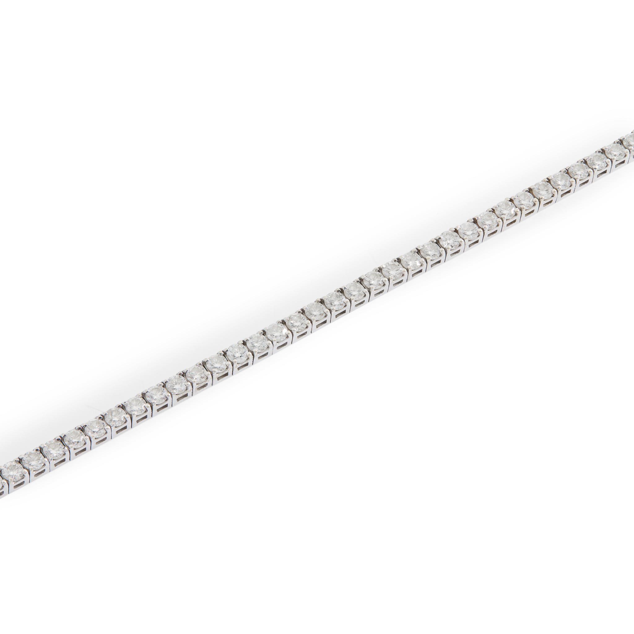 An 18ct gold diamond bracelet