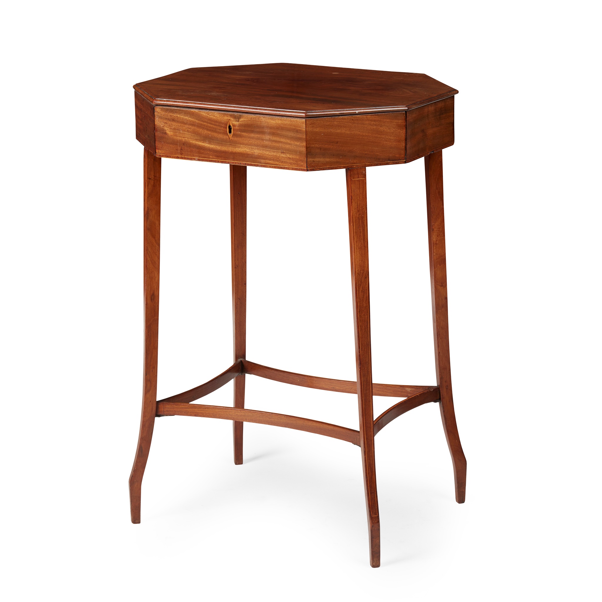 GEORGE III MAHOGANY OCTAGONAL OCCASIONAL TABLE