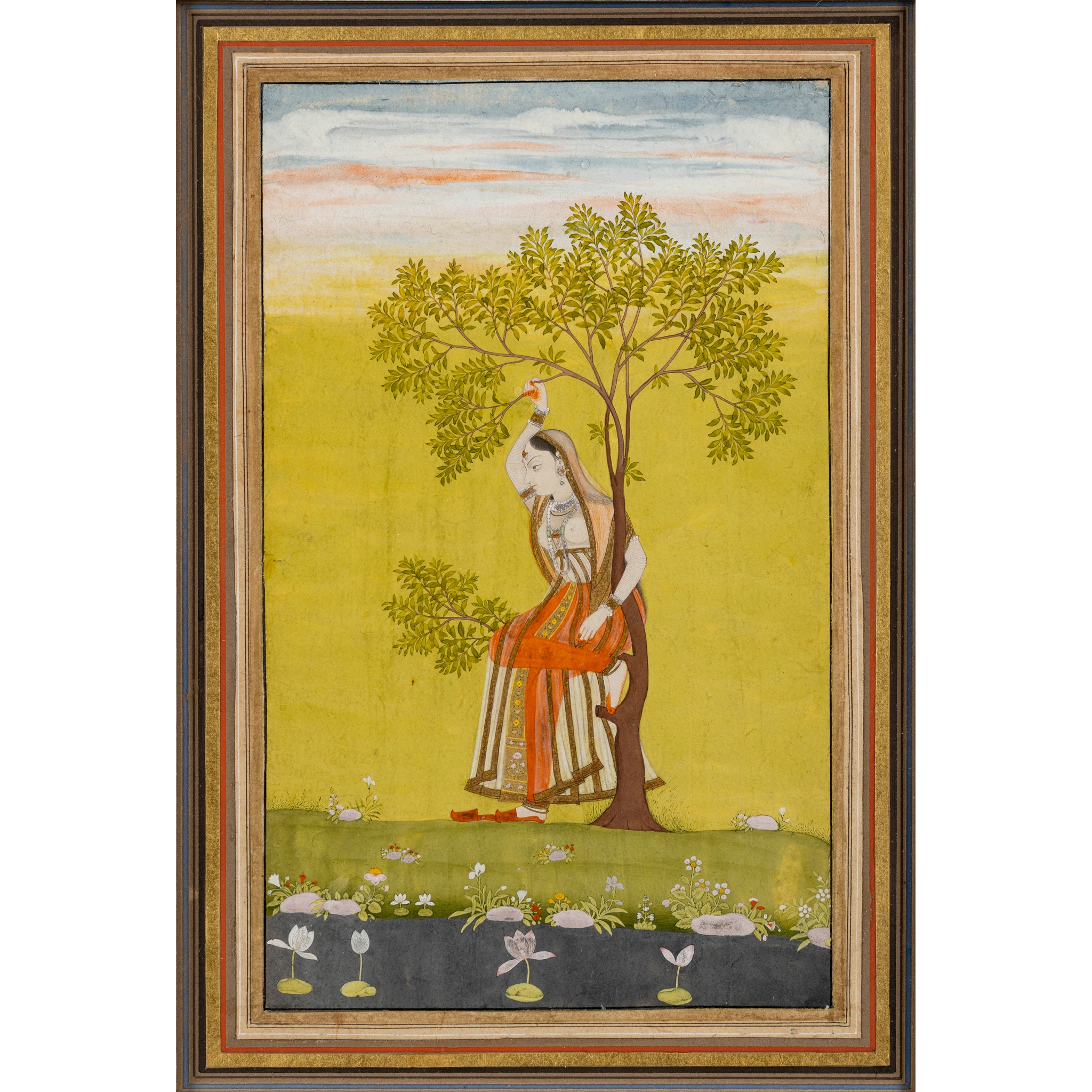 ILLUSTRATION FROM A RAGAMALA SERIES: KAMOD RAGINI